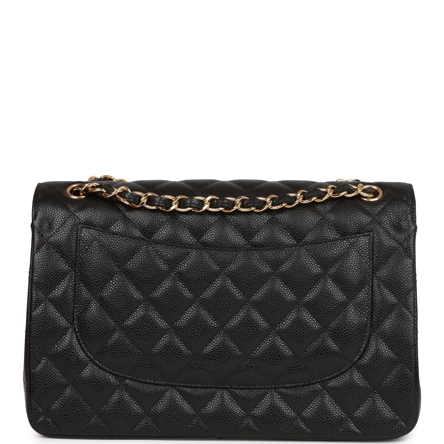 CHANEL Caviar Quilted Jumbo Double Flap Black 30CM(Replica)1:1High-quality replica