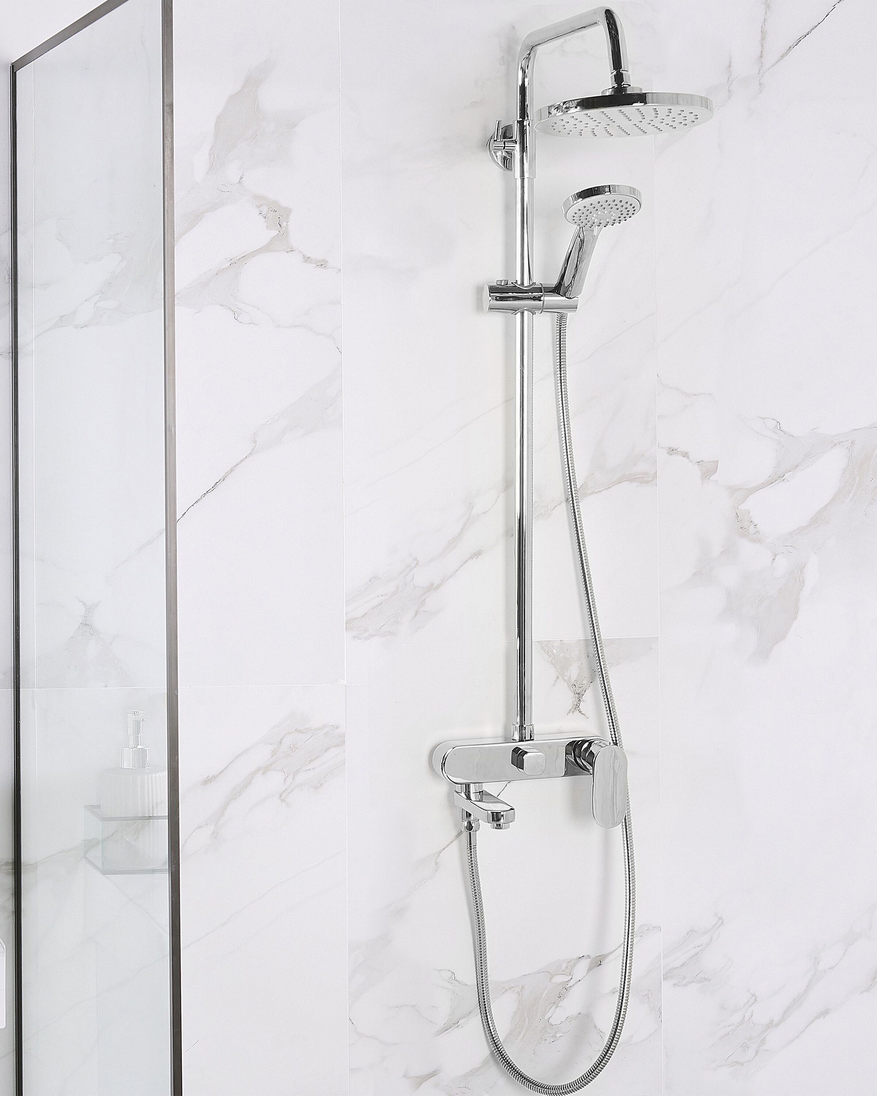 Mixer Shower Set with Rainshower GURARA Silver