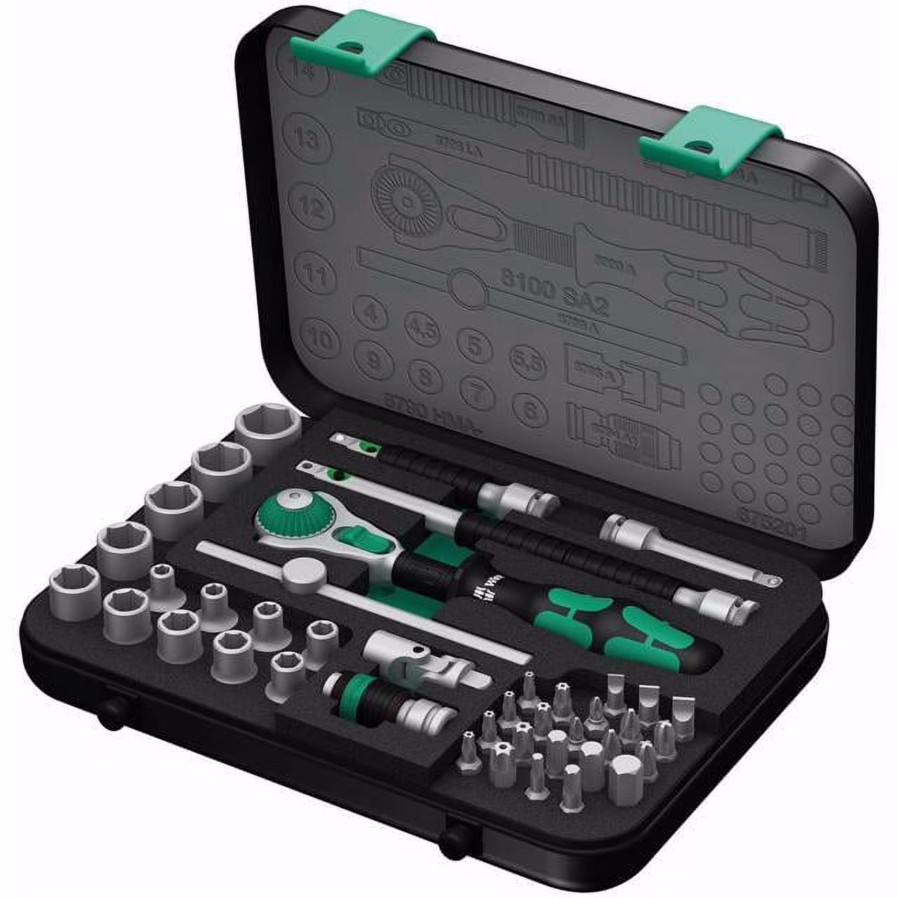 Wera Metric 1/4" Drive Speed Ratchet Set 42-Piece Set