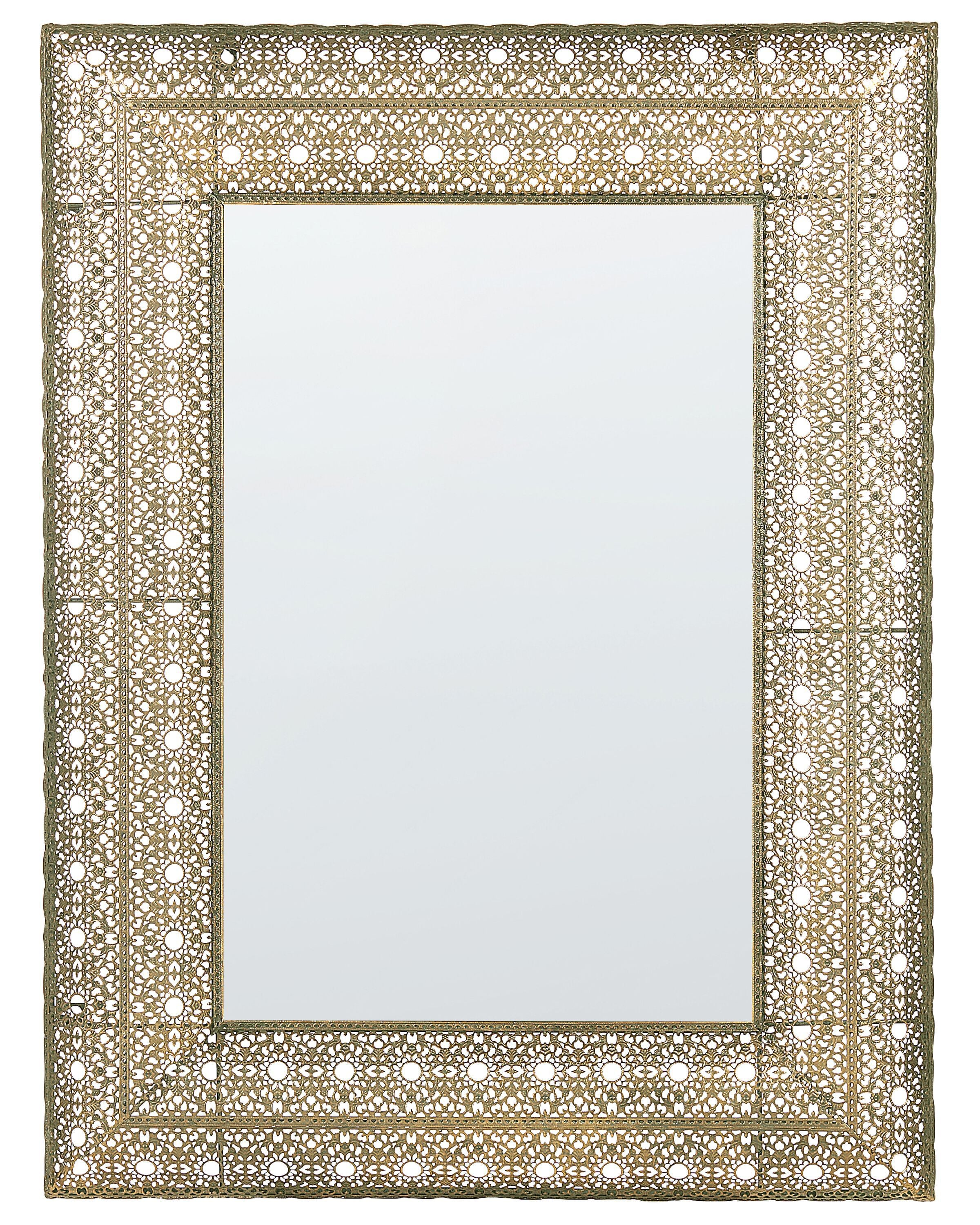 Wall Mirror DEHRADUN 69 cm 90 cm Metal Gold