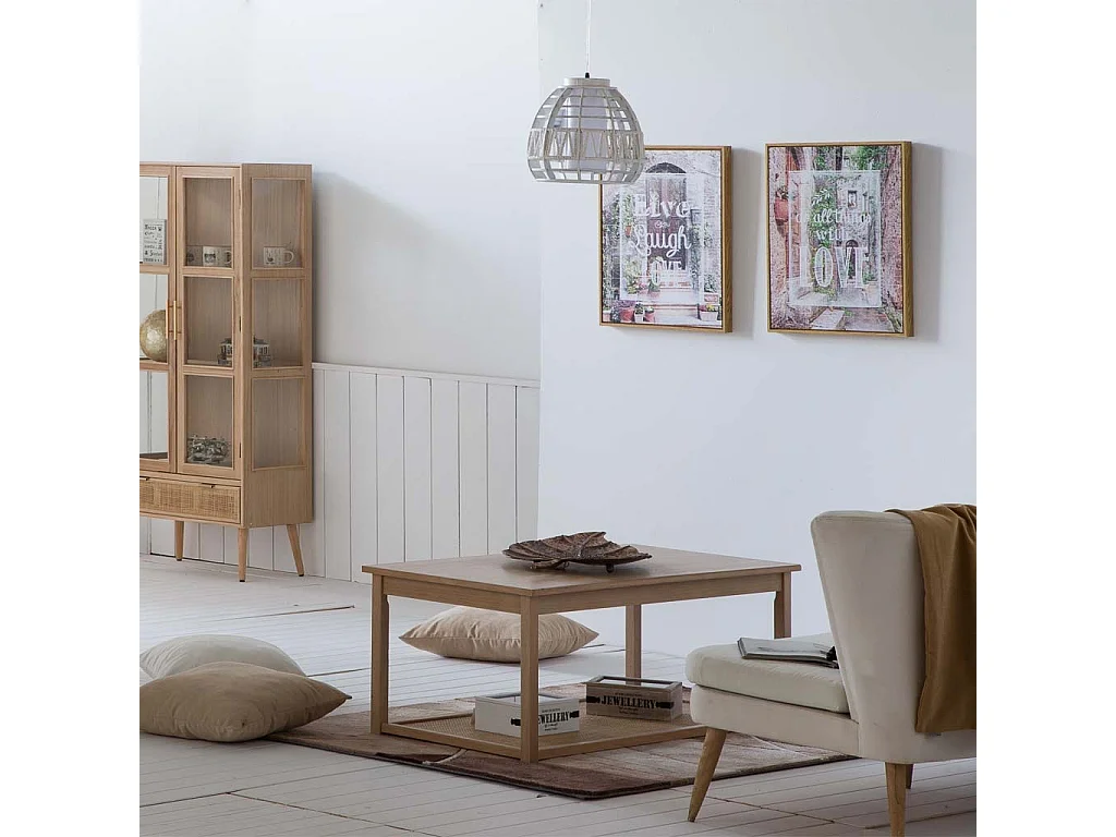 Feuille décorative en métal doré 77.5x41x5h