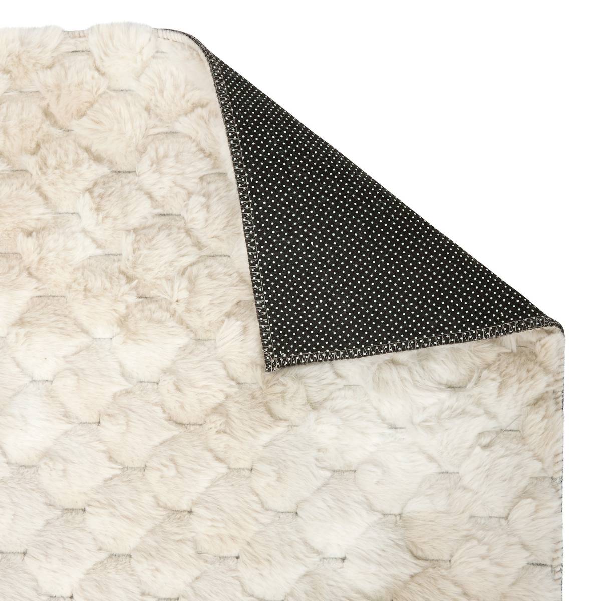 Wool-effect Rug "Adriel" Beige, 90x60 cm