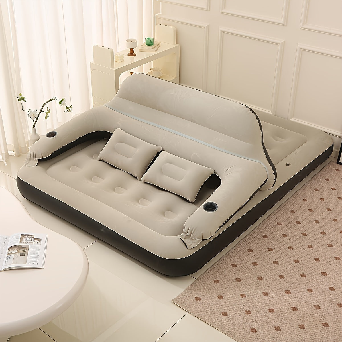 AirLuxe | Opblaasbaar Matras met Pomp en Rugleuning