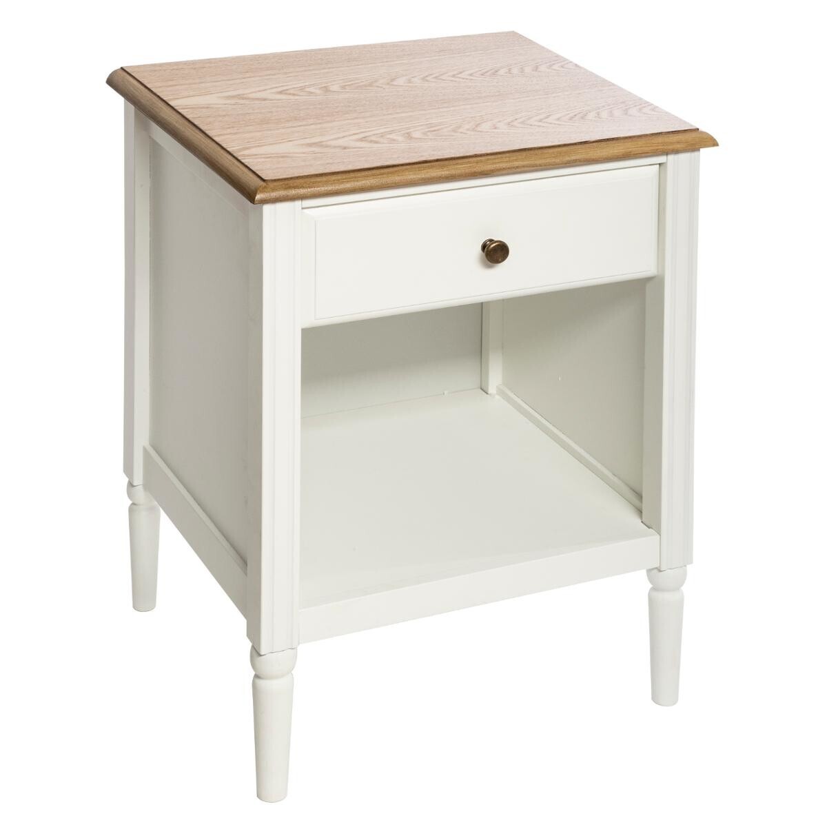 Bedside table "Solen" White, H.61 cm