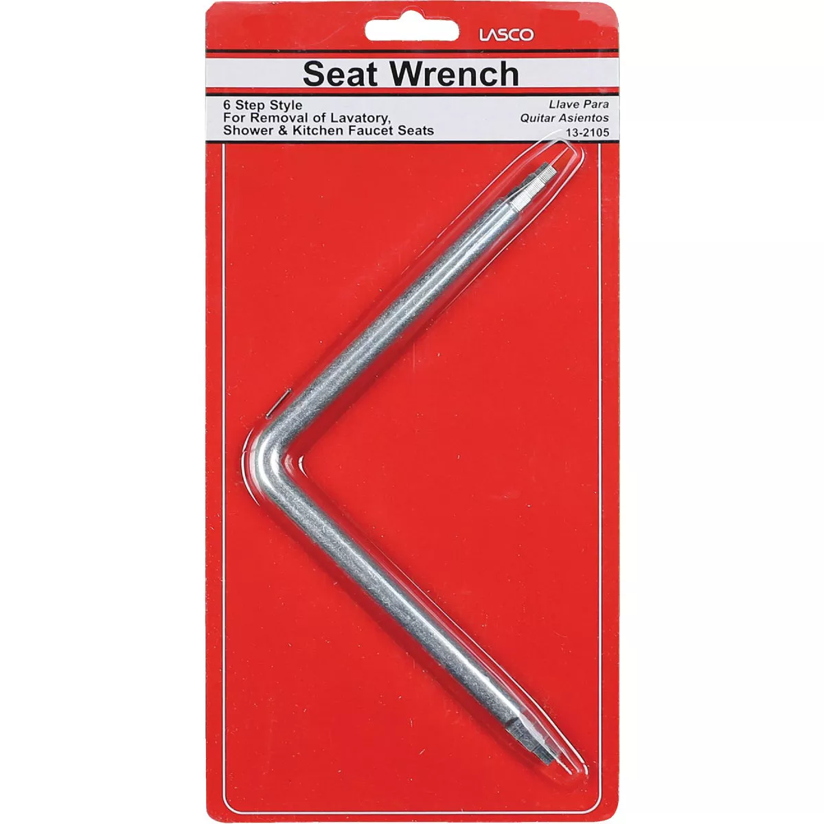 Lasco 6-Steps Die Cast Faucet Seat Wrench