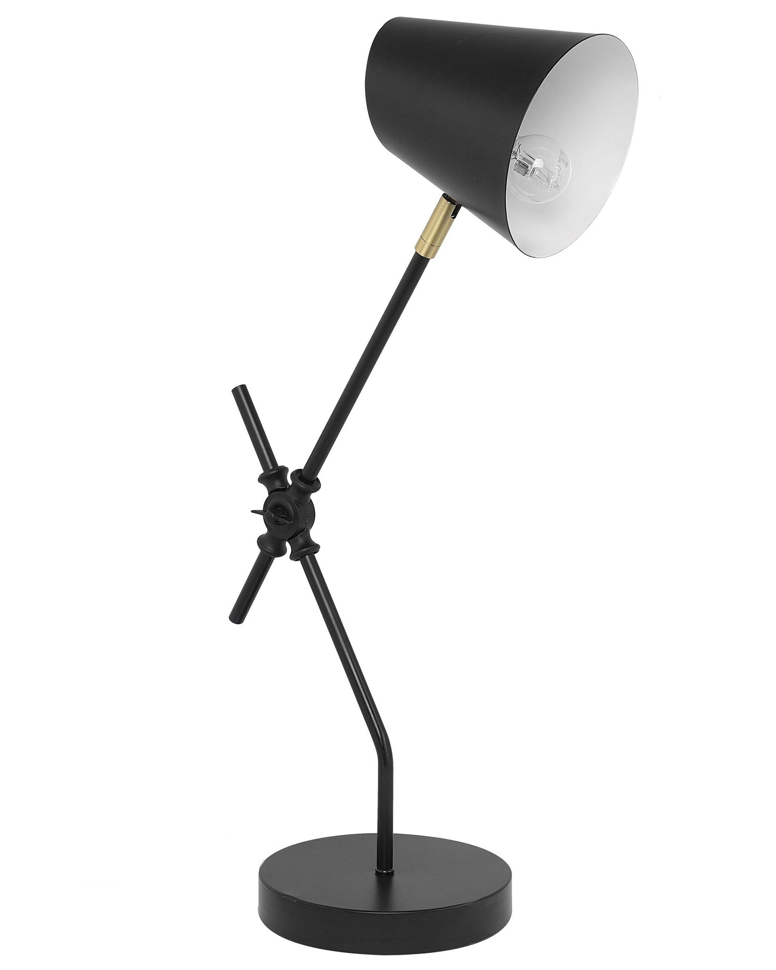 Desk Lamp HORTON Adjustable Metal Black