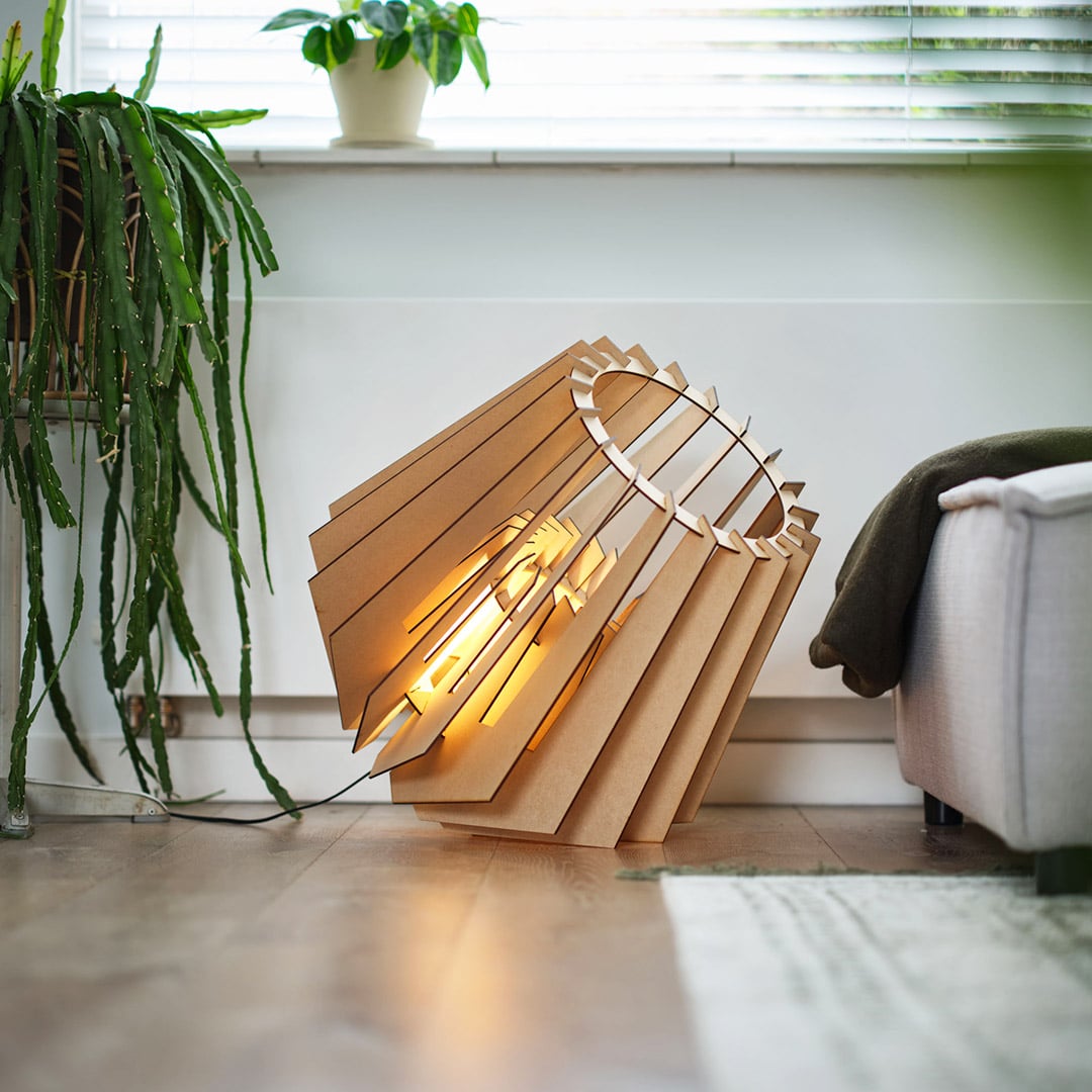 Van Tjalle en Jasper Spot-nik XL vloerlamp - Naturel