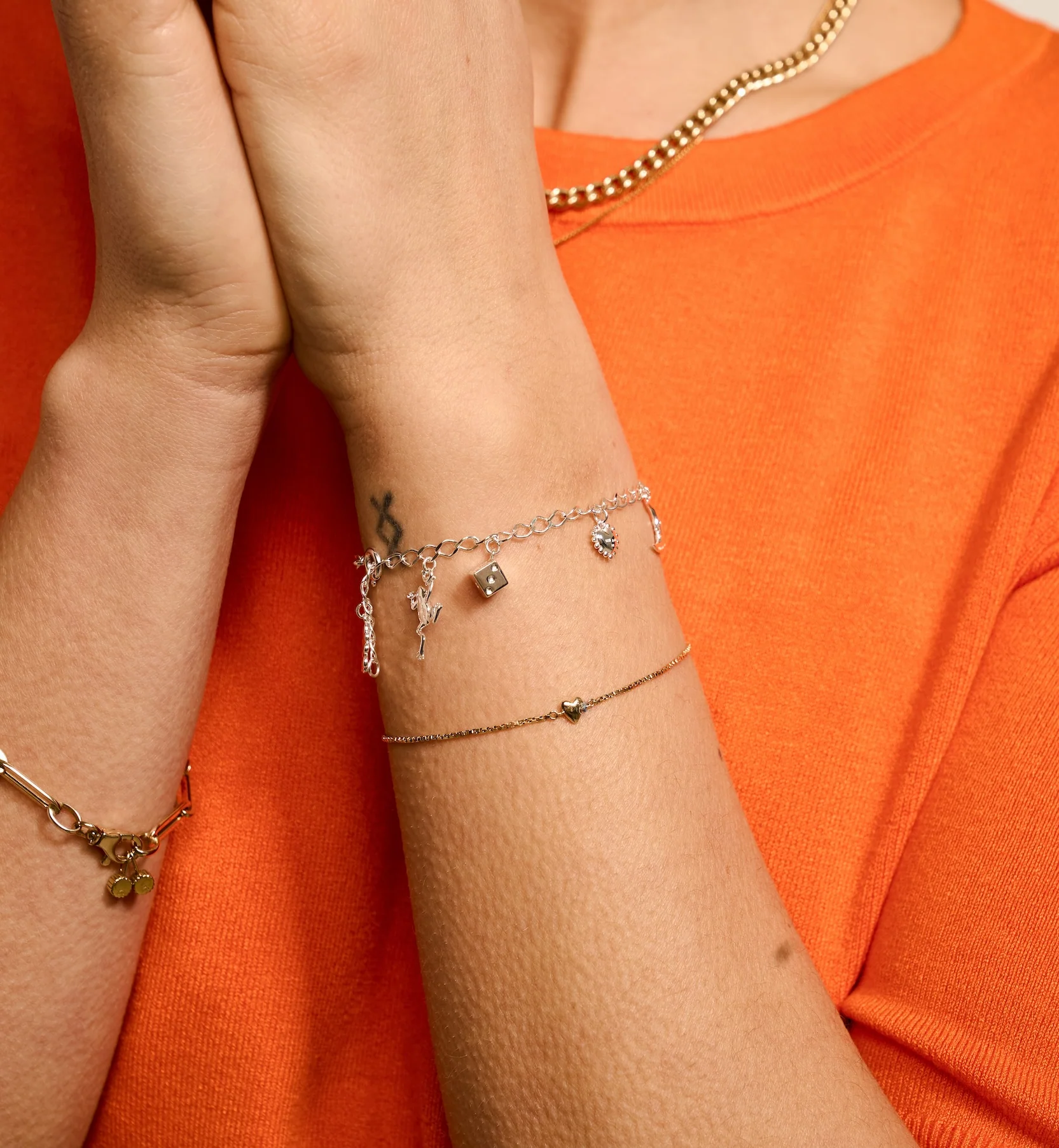 Rombo Plain Kids Bracelet Silver