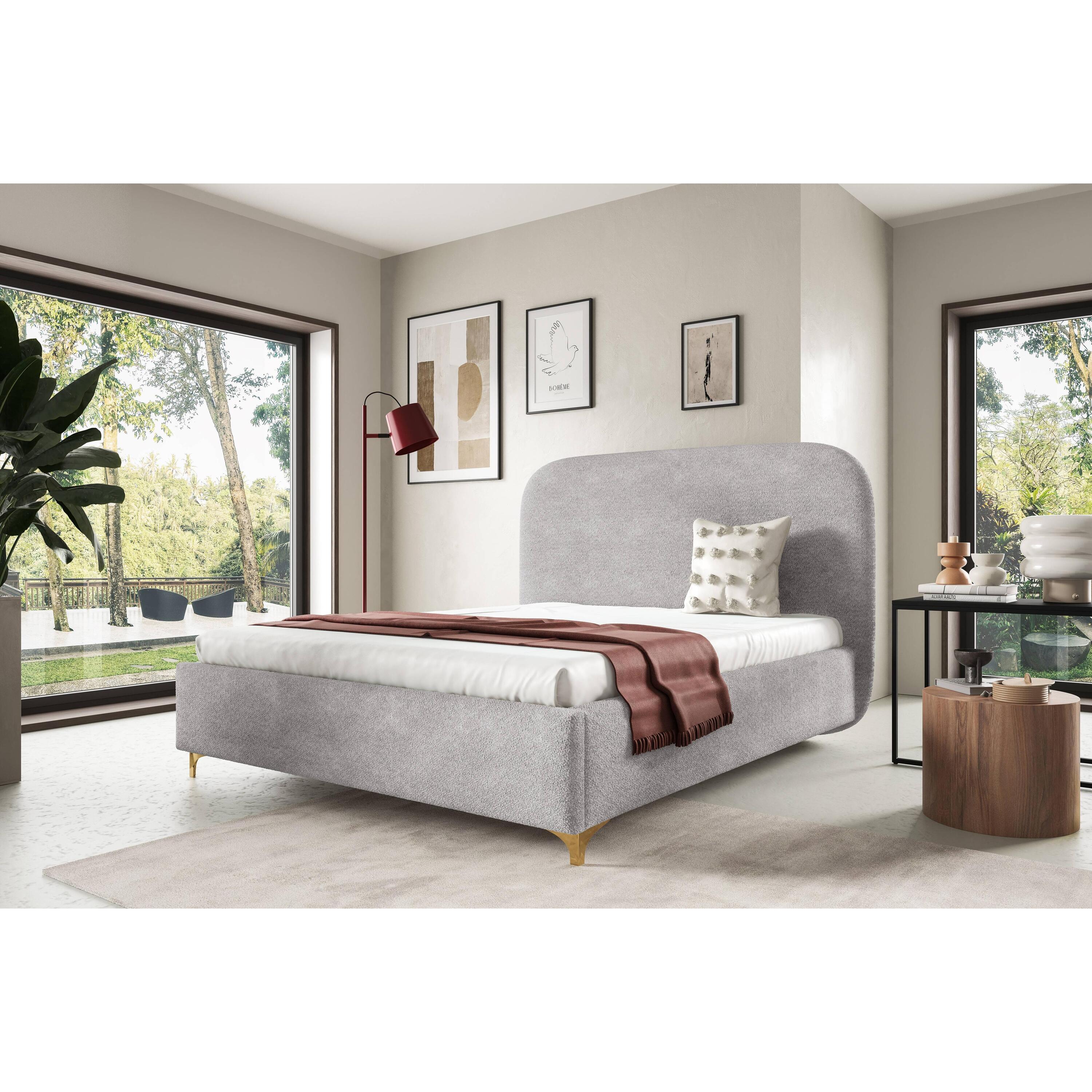 Blokker Aura Bedframe - 180 x 200 cm - Grijs