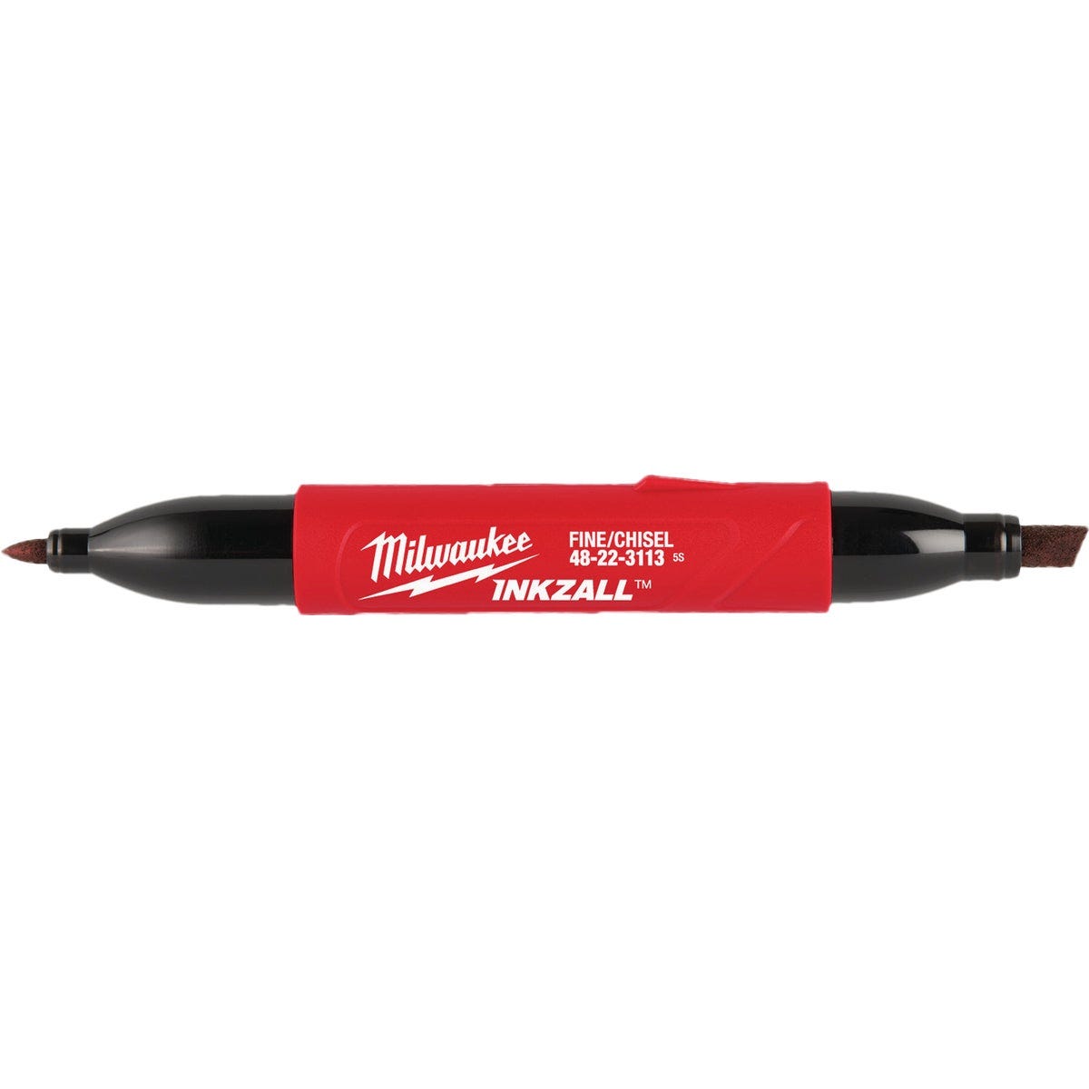 Milwaukee INKZALL Double-Sided Black Fine Point & Chisel Tip Jobsite Marker