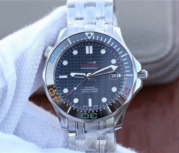 Replica Omega OMF Seamaster 300M Chronometer SS Rio 2016 SS Bracelet A2824 - Top club