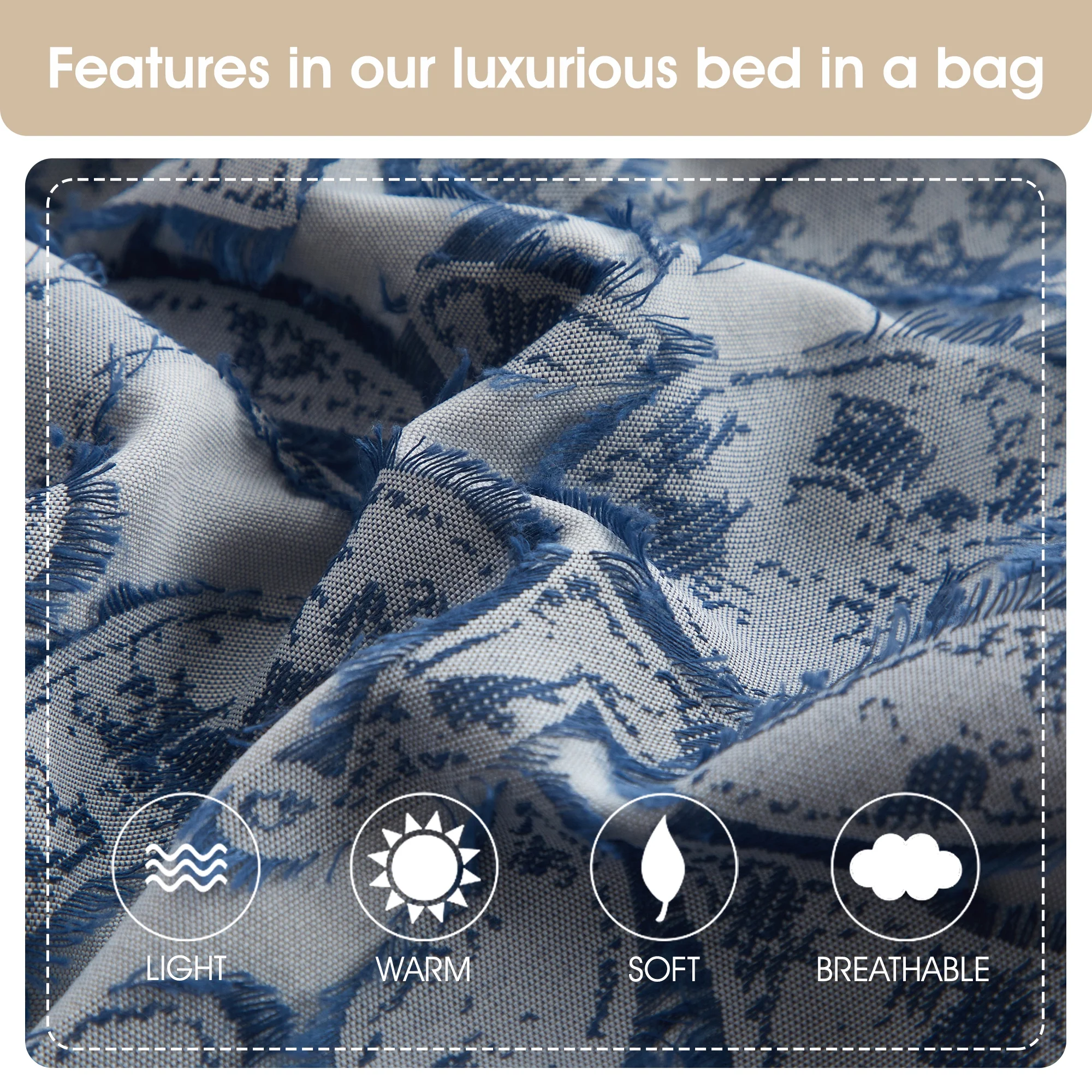 Lanco Smoke Grey Comforter Set California King Size, 9 Piece Jacquard Floral Bedding Set, All Season, Ultra-Soft, Matching Pillows & Shams, Bed Skirt - Image 21