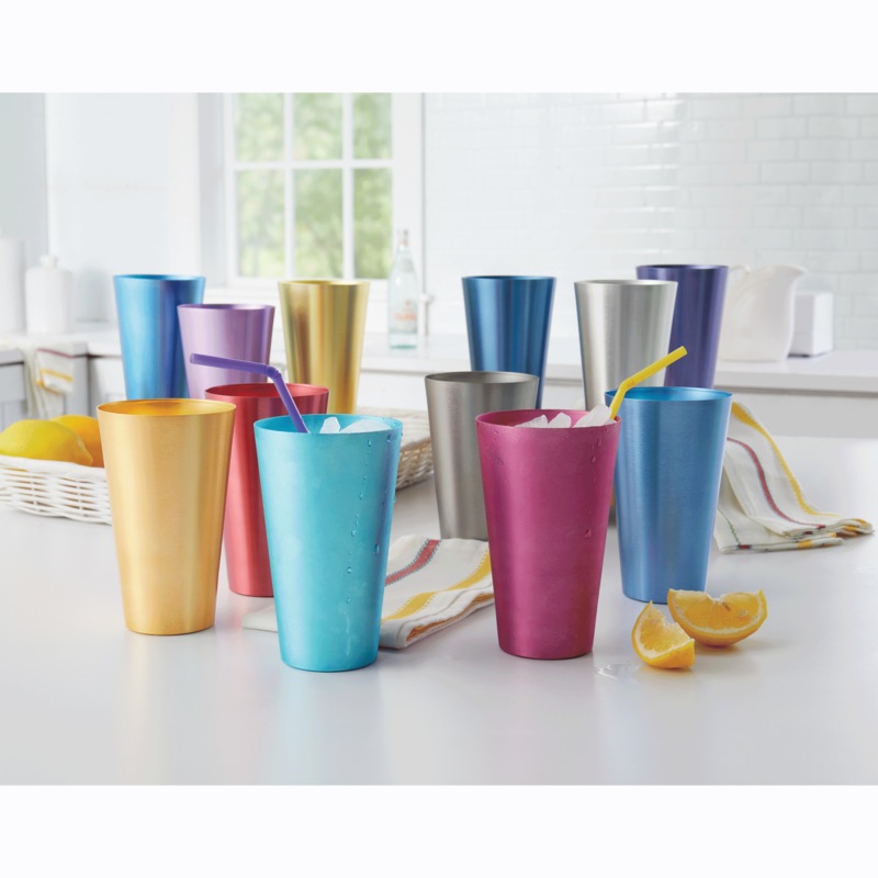 Set of 6 Aluminum Tumblers - MIDNIGHT VELVET CATALOG