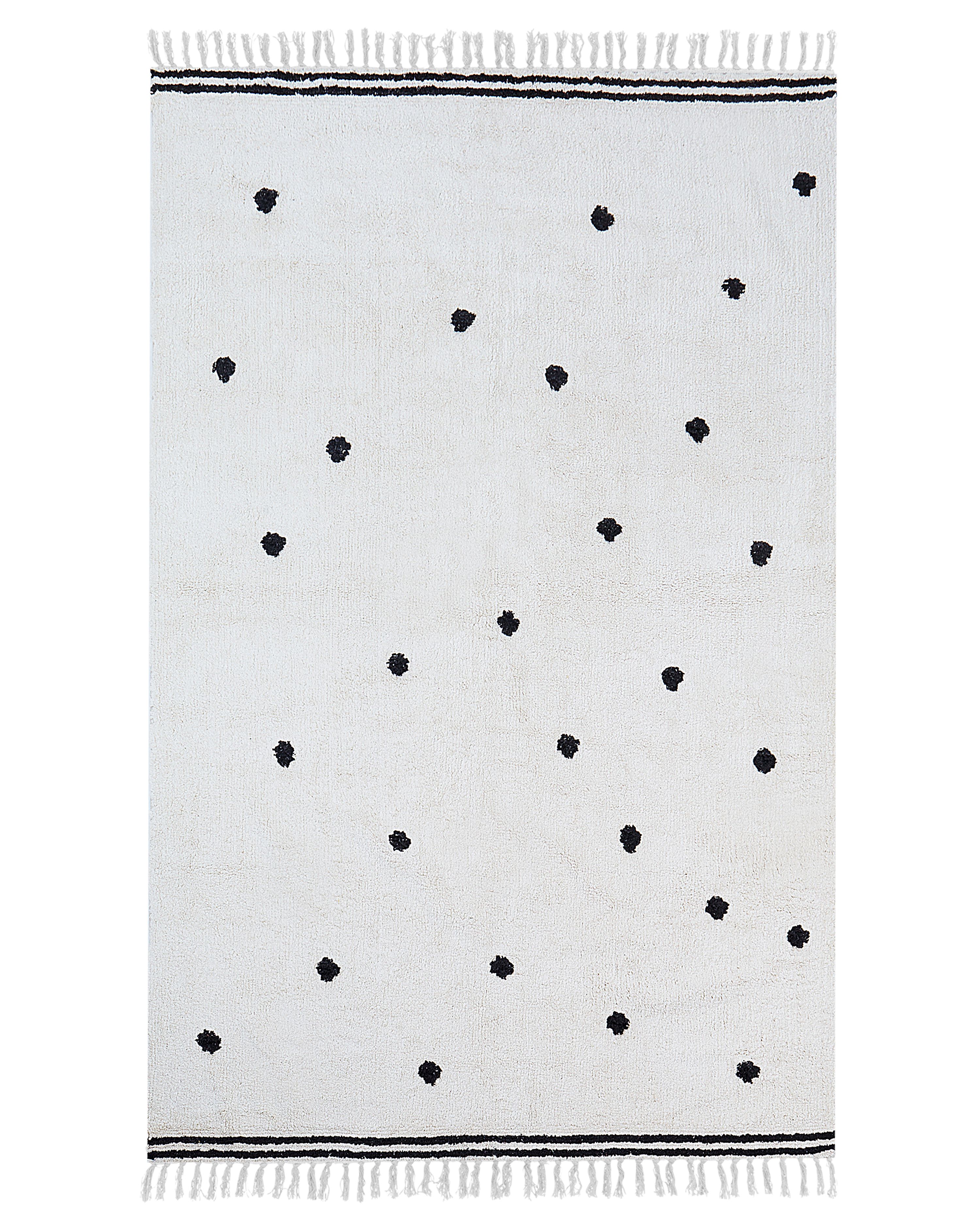 Kids Rug LAZA Off-White 140 x 200 cm Cotton