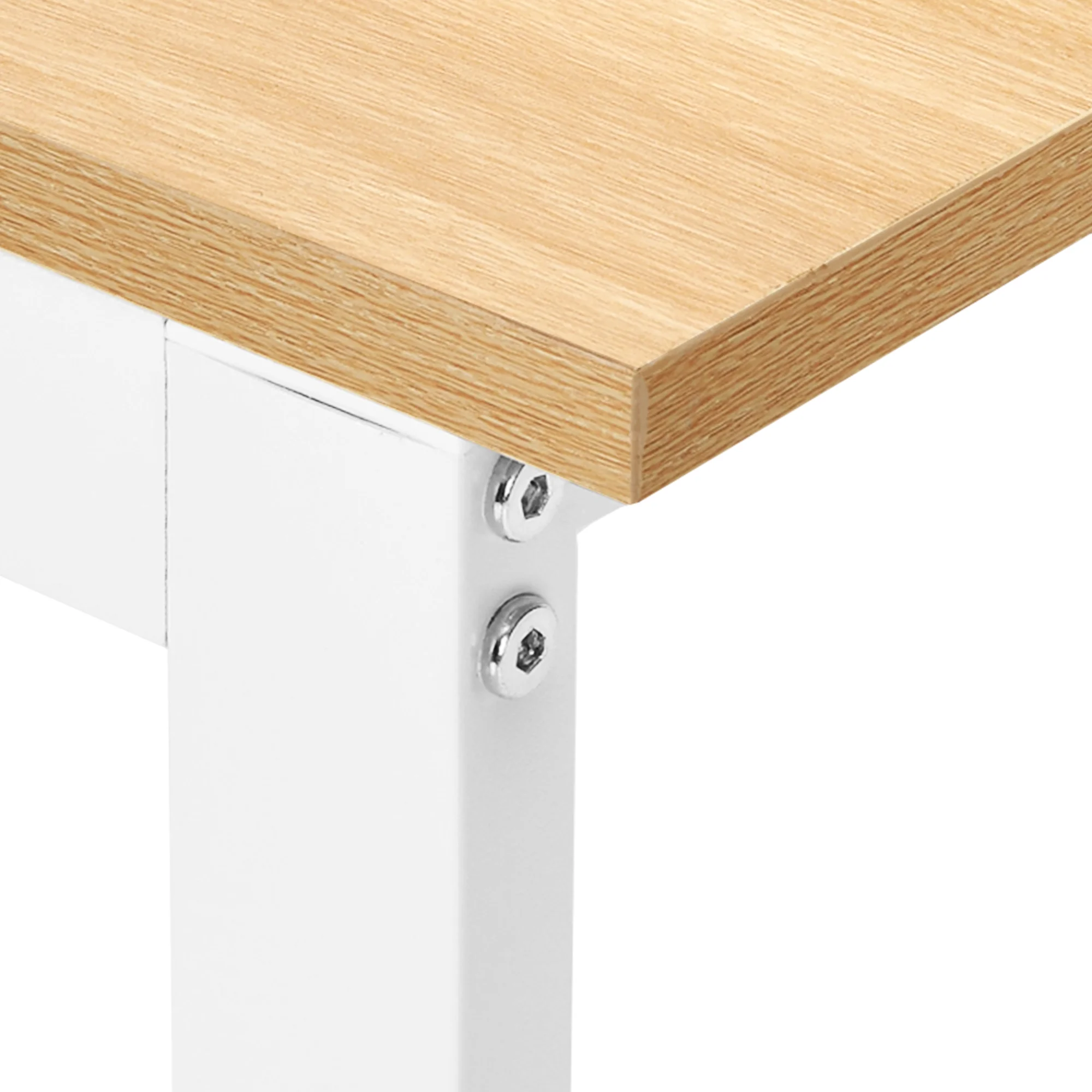 Dextrus 47 inch Computer Desk with Storage Drawers & LED Light, Office Desk with Monitor Stand & Power Outlets, Work Study PC Desk for Small Spaces, Home Office, Oak - Image 29