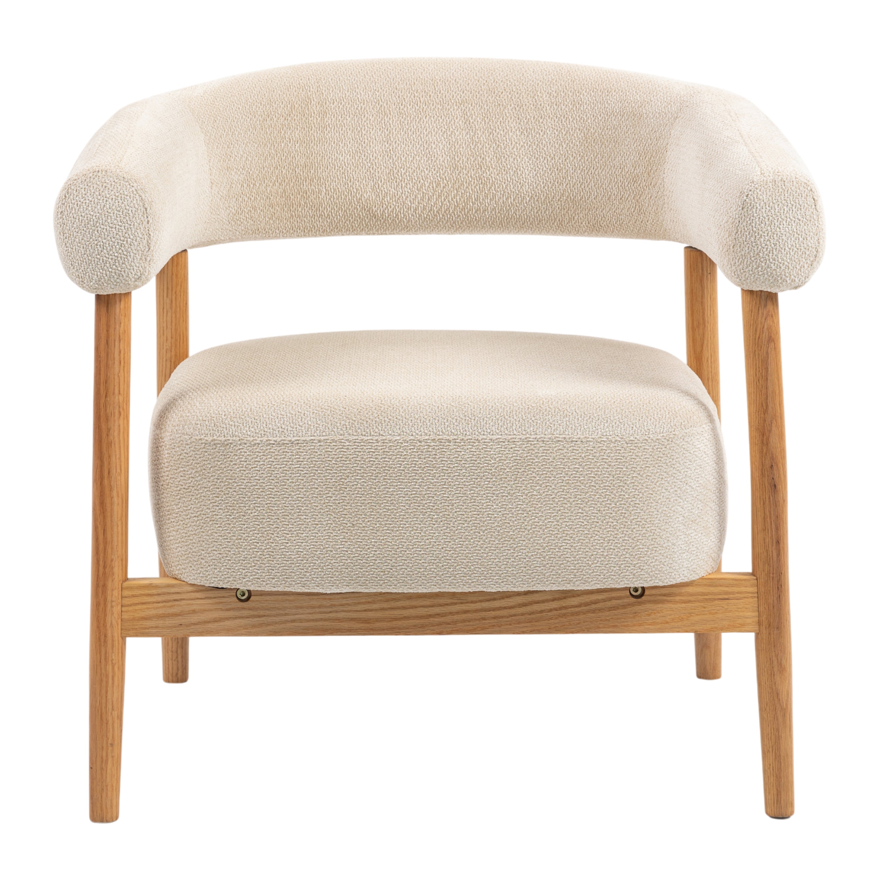 Blokker Sora Fauteuil - Crème / Eiken