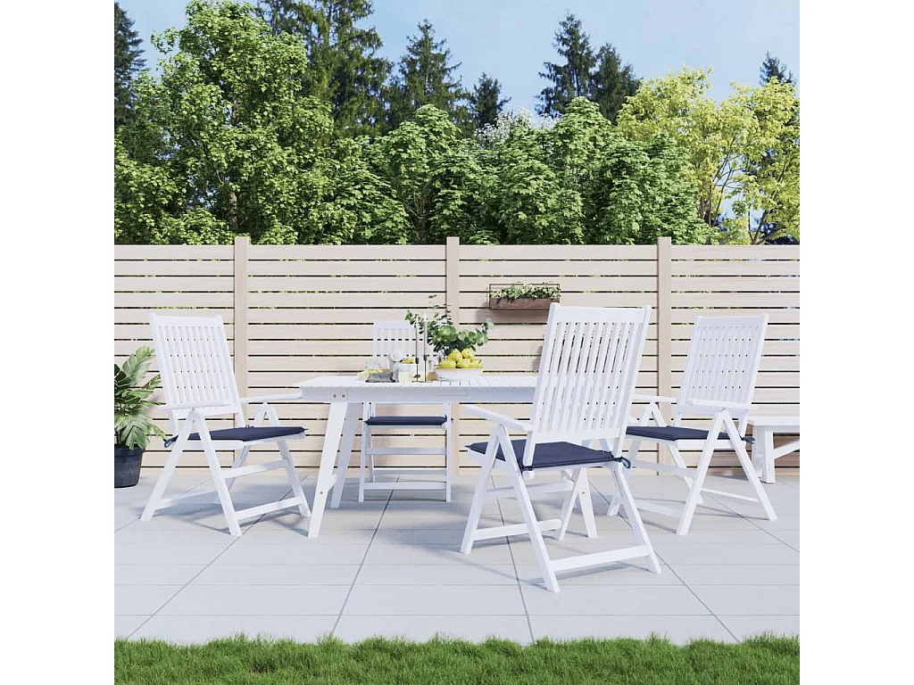 Coussins de palette lot de 4 bleu marine 50x50x3cm tissu oxford