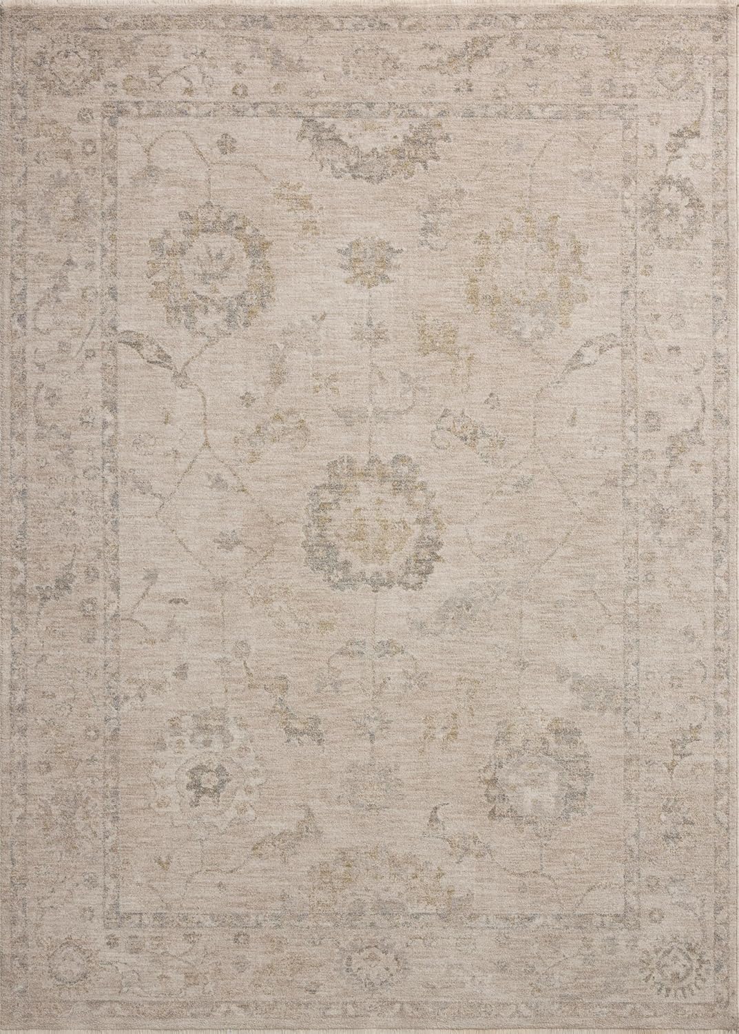 Loloi Chris Loves Julia Louisa Collection LOI-02 Oatmeal/Slate 7'-10