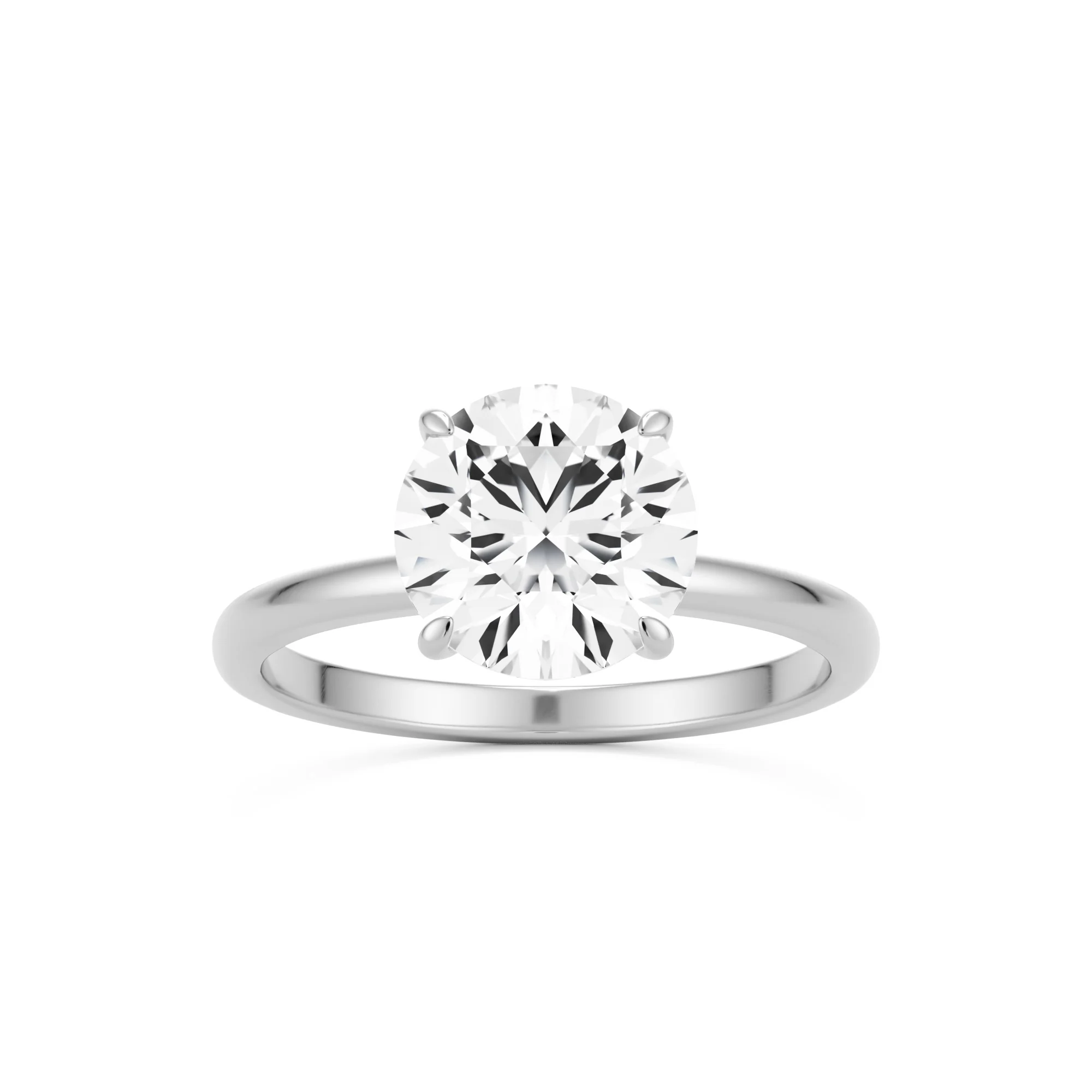 The Four Prong Round Solitaire