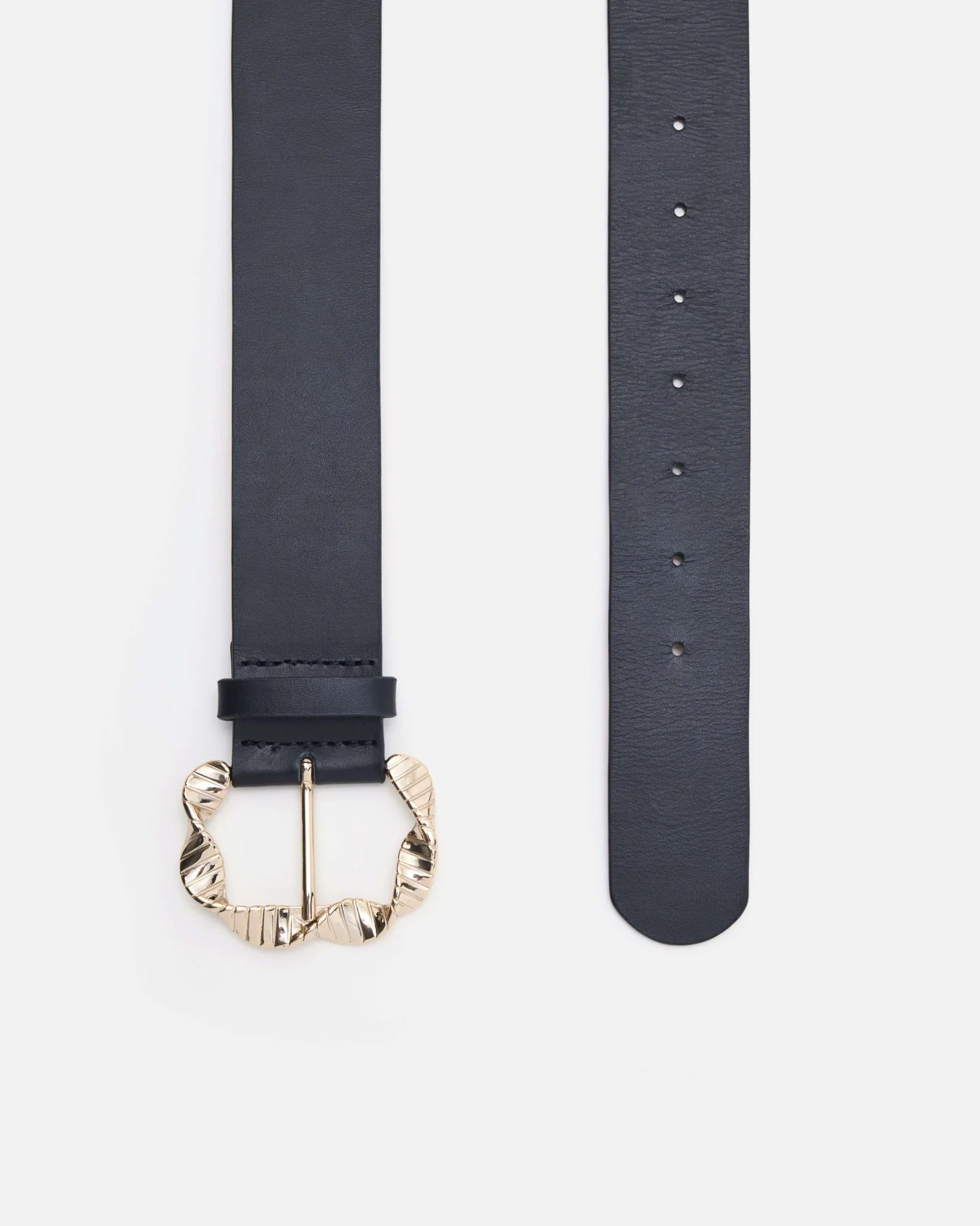CEINTURE KIMI - En cuir noir