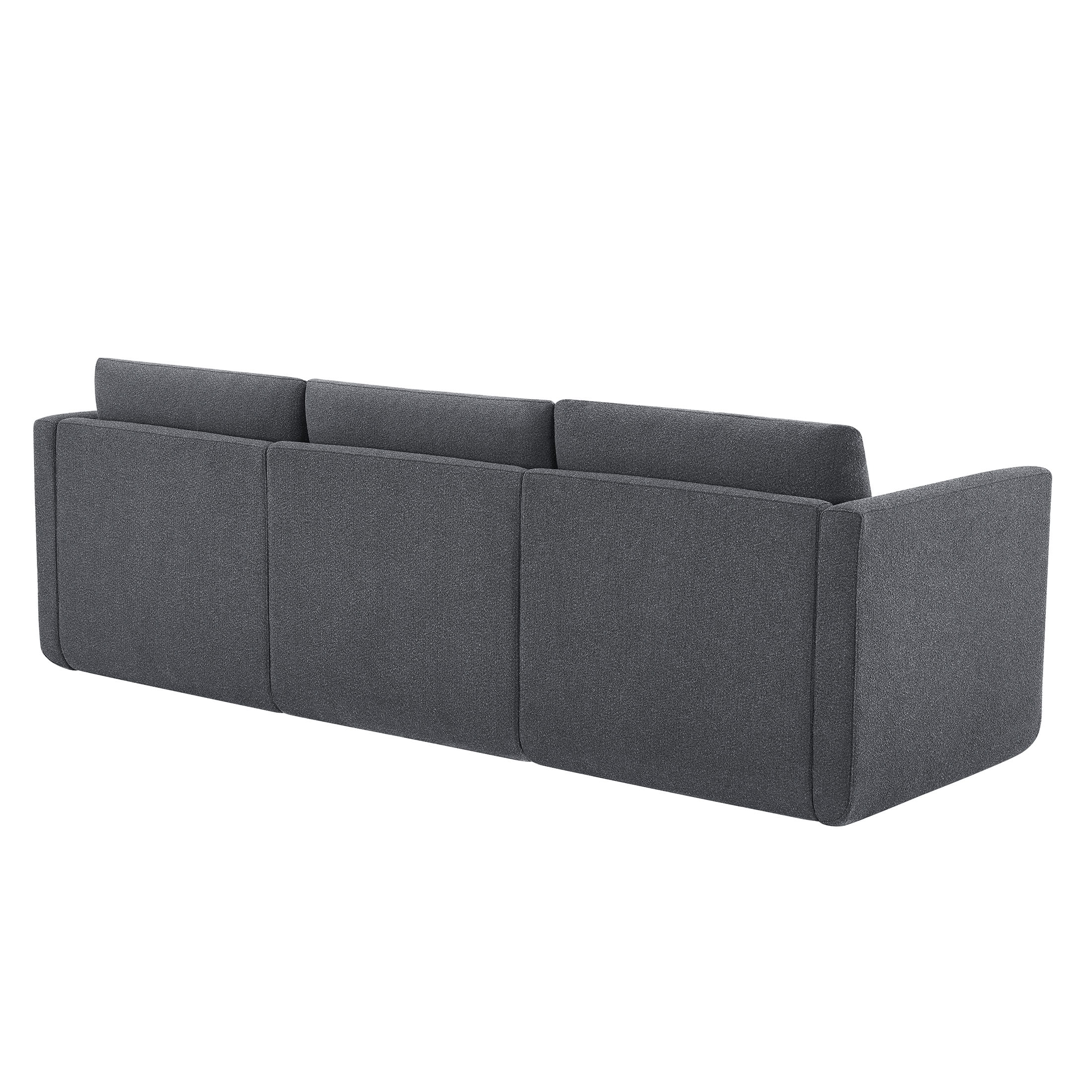 Beautiful Drew Modular Sectional Sofa with Ottoman by Drew Barrymore, Gray Fabric - Image 42