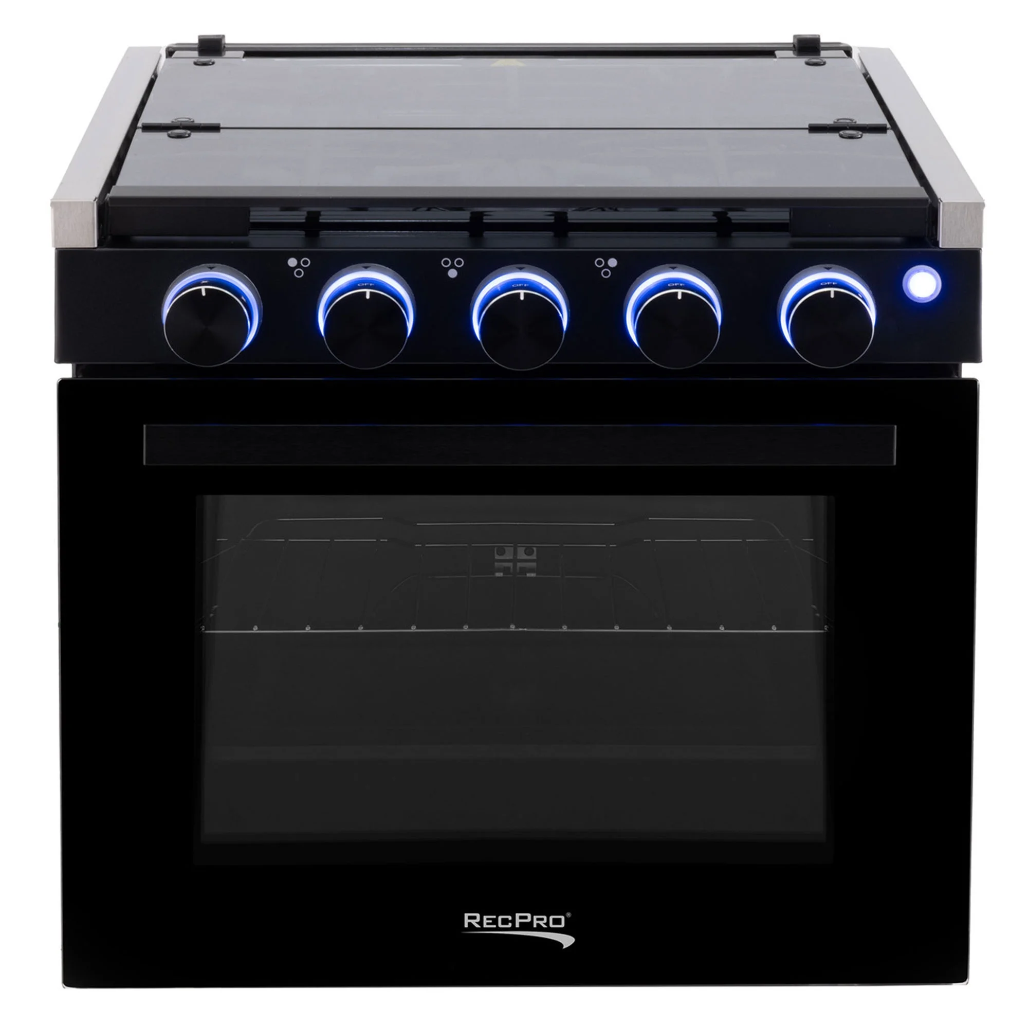 RecPro 21 Inch 3 Burner Propane RV Stove Gas Range without Hood, Black - Image 9