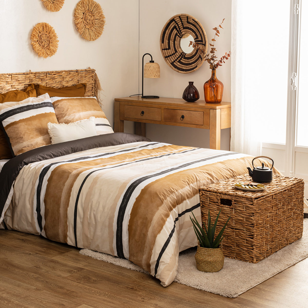 Bed linen set "Hana" Percale, 240x220 cm