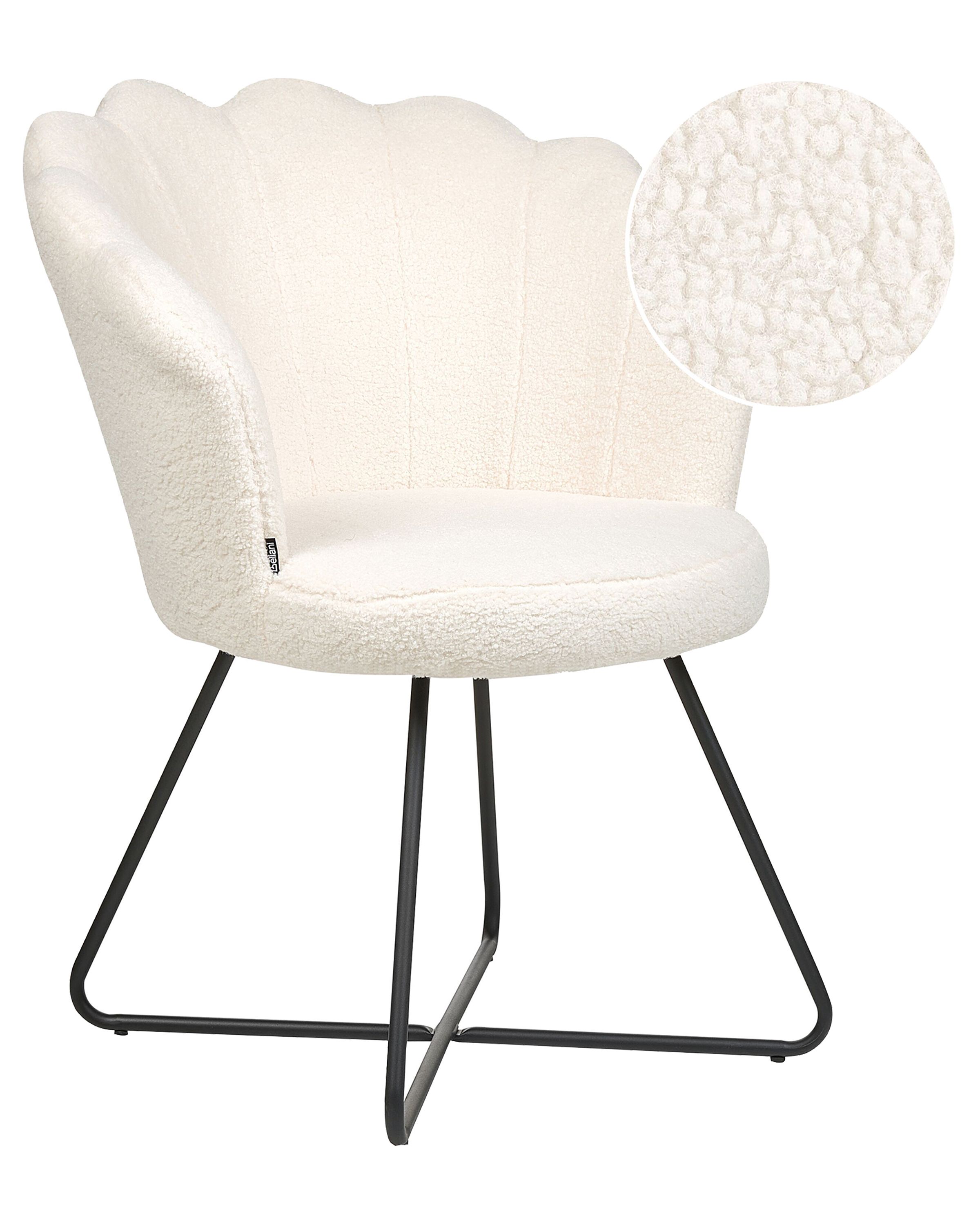 Armchair LOVELOCK Boucle White