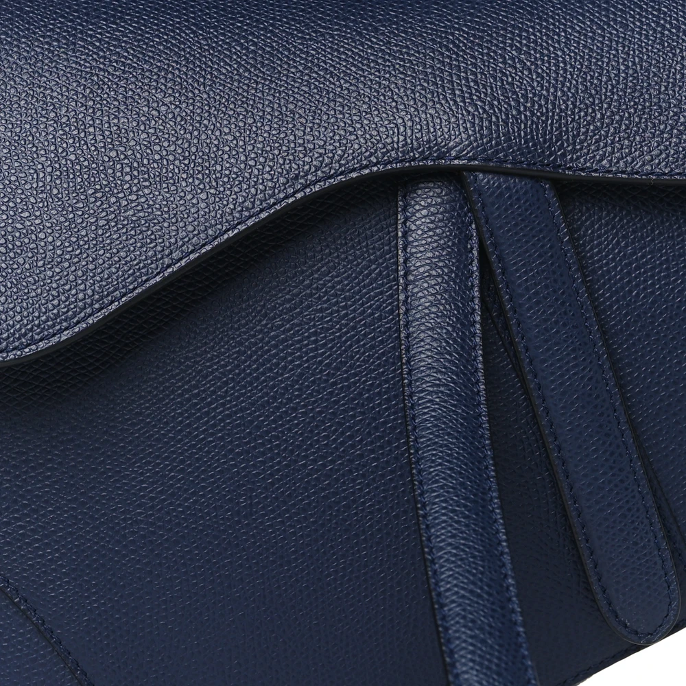 Superfake Dior Bag – Indigo Blue Grained Leather Saddle Edition1:1High-quality replica