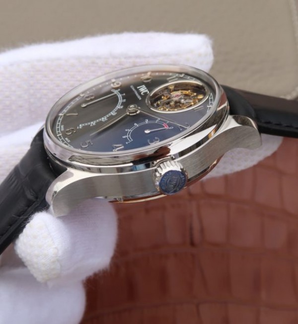 Replica IWC AZ Portuguese Tourbillon IW5046 Black Dial - Top club