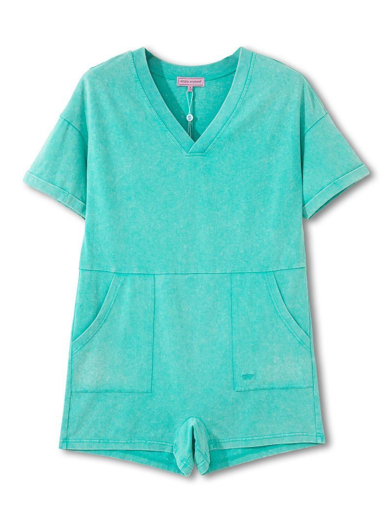 0126-ROMPER-WSH-VNTG-TQ - Simply Southern Outlet