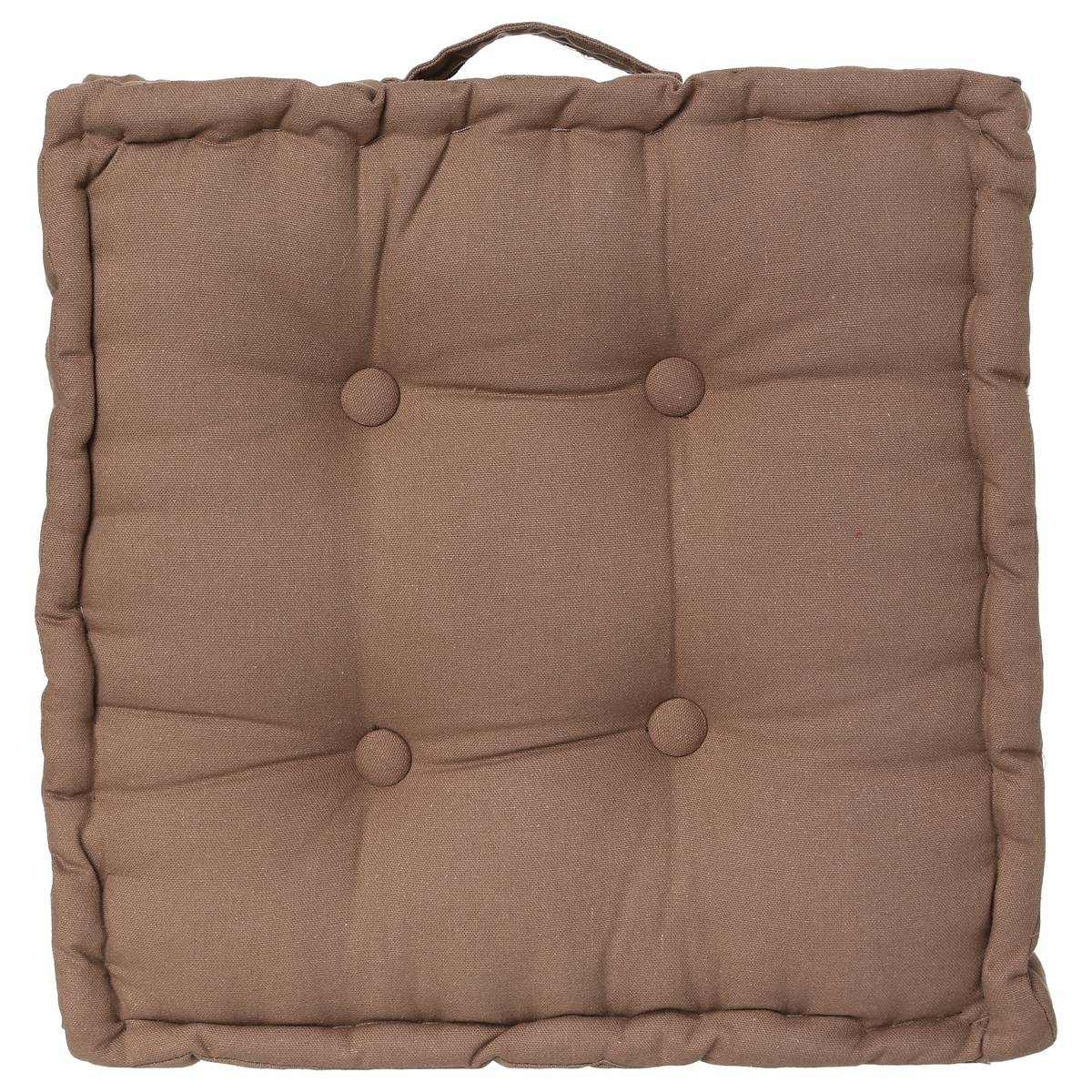 Floor cushion Taupe grey, 40x40 cm