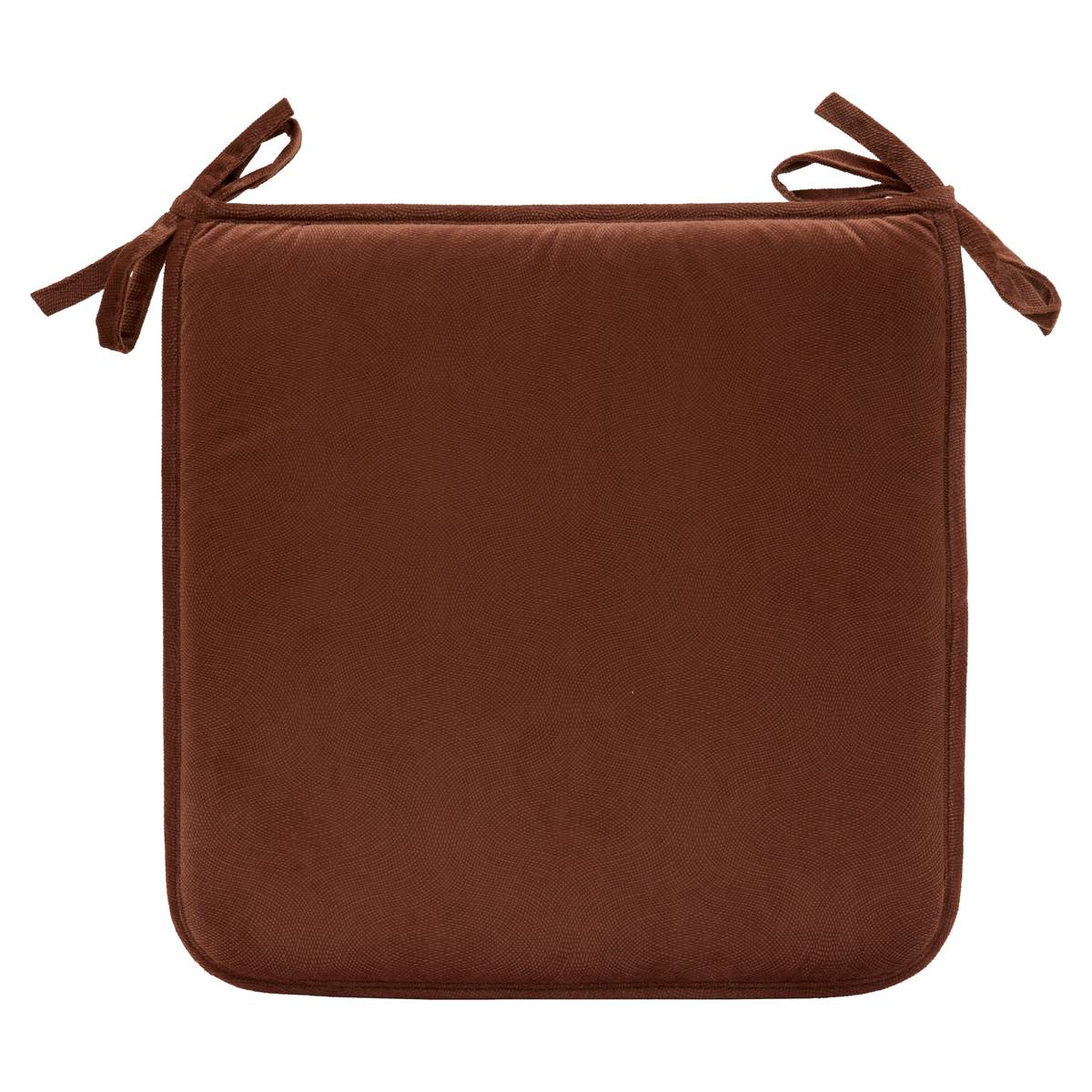 Chair cushion "Lilou" Brown Tonka, 38x38 cm