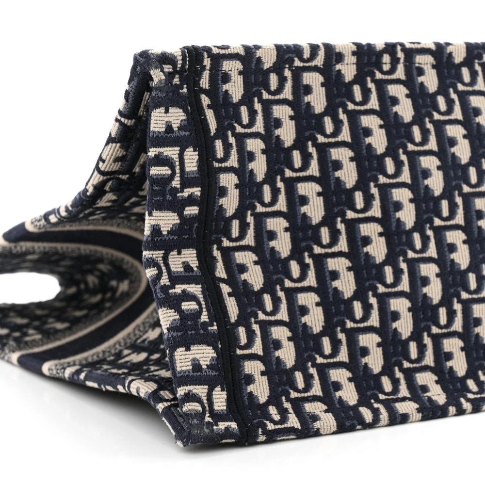 Dior Blue Multicolor Oblique Canvas Large Book Tote Replica1:1High-quality replica