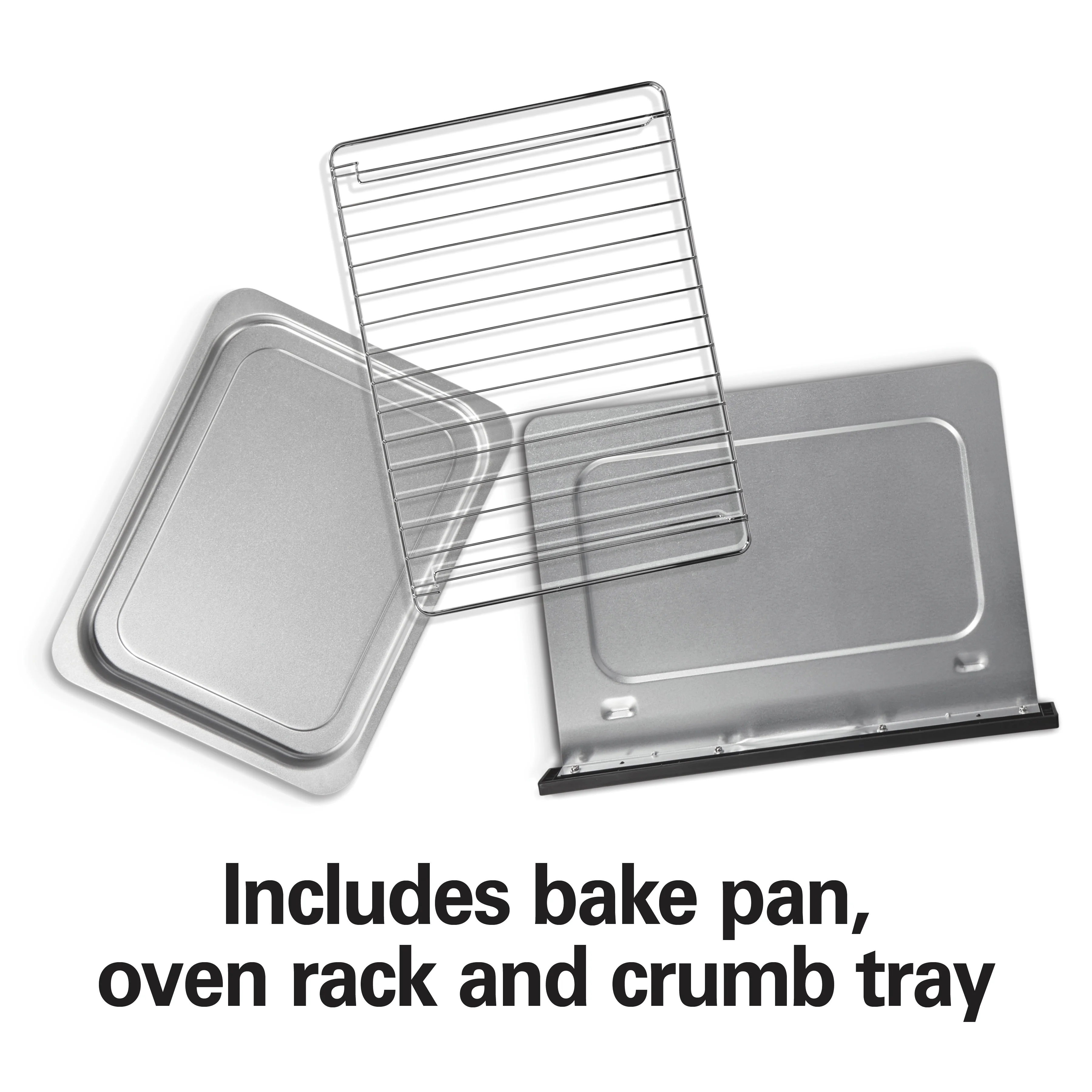 Hamilton Beach 2-in-1 Countertop Toaster Oven & Long Slot 2 Slice Toaster Combo, Stainless Steel - Image 7
