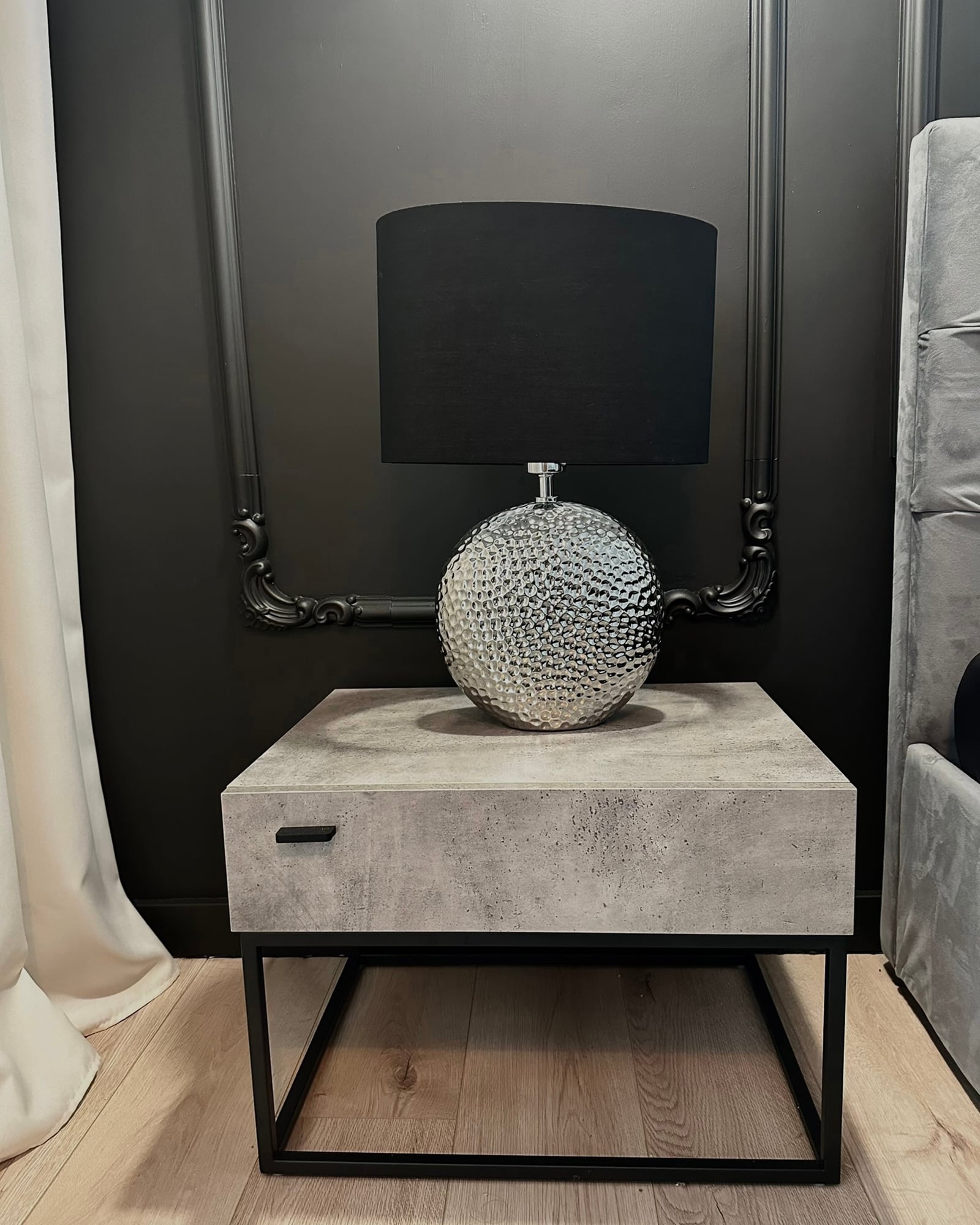 Table Lamp NASVA Ceramic Silver