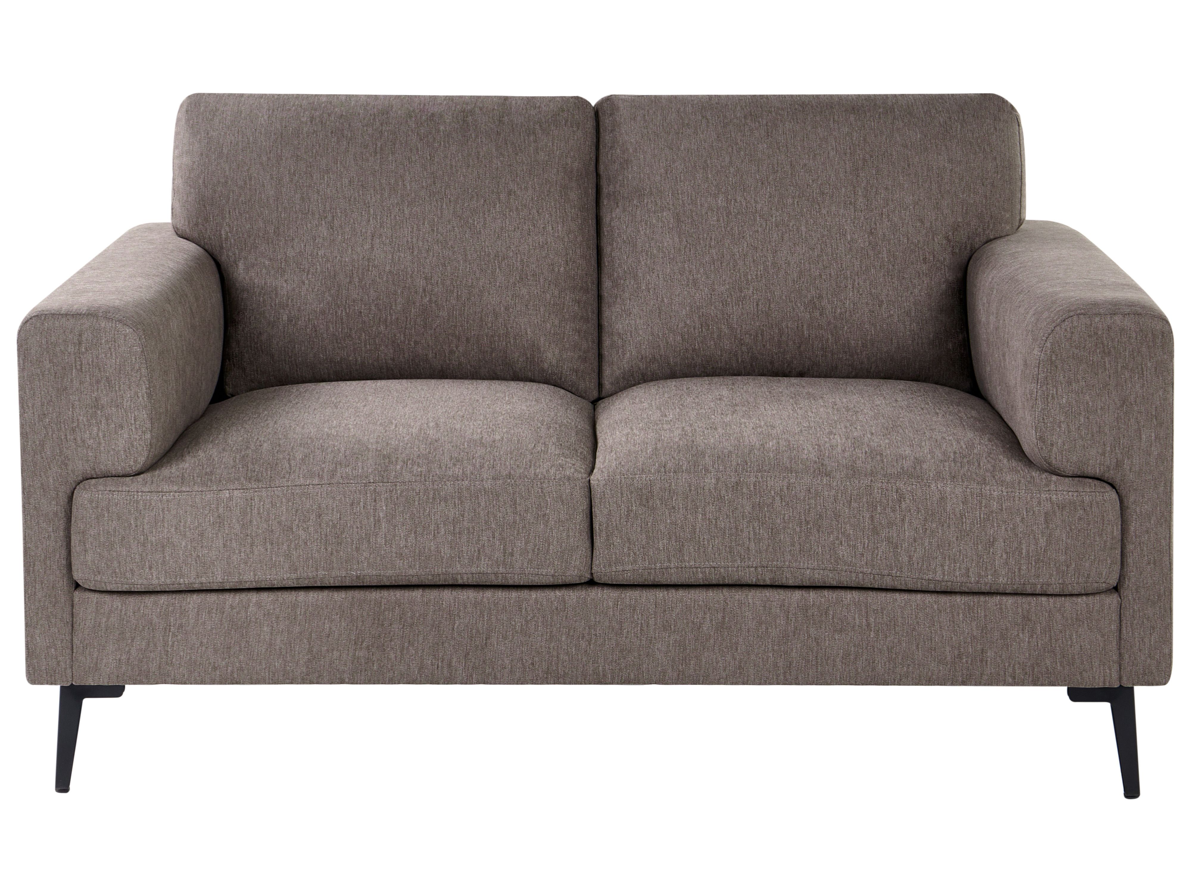 Sofa 2 Seater LOUSTO Fabric Brown