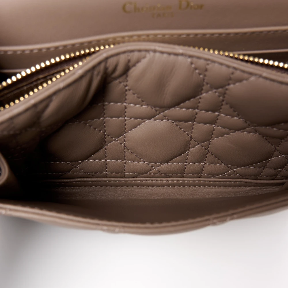 Shop Dior Warm Taupe Cannage Replica Handbags – Mirror Quality