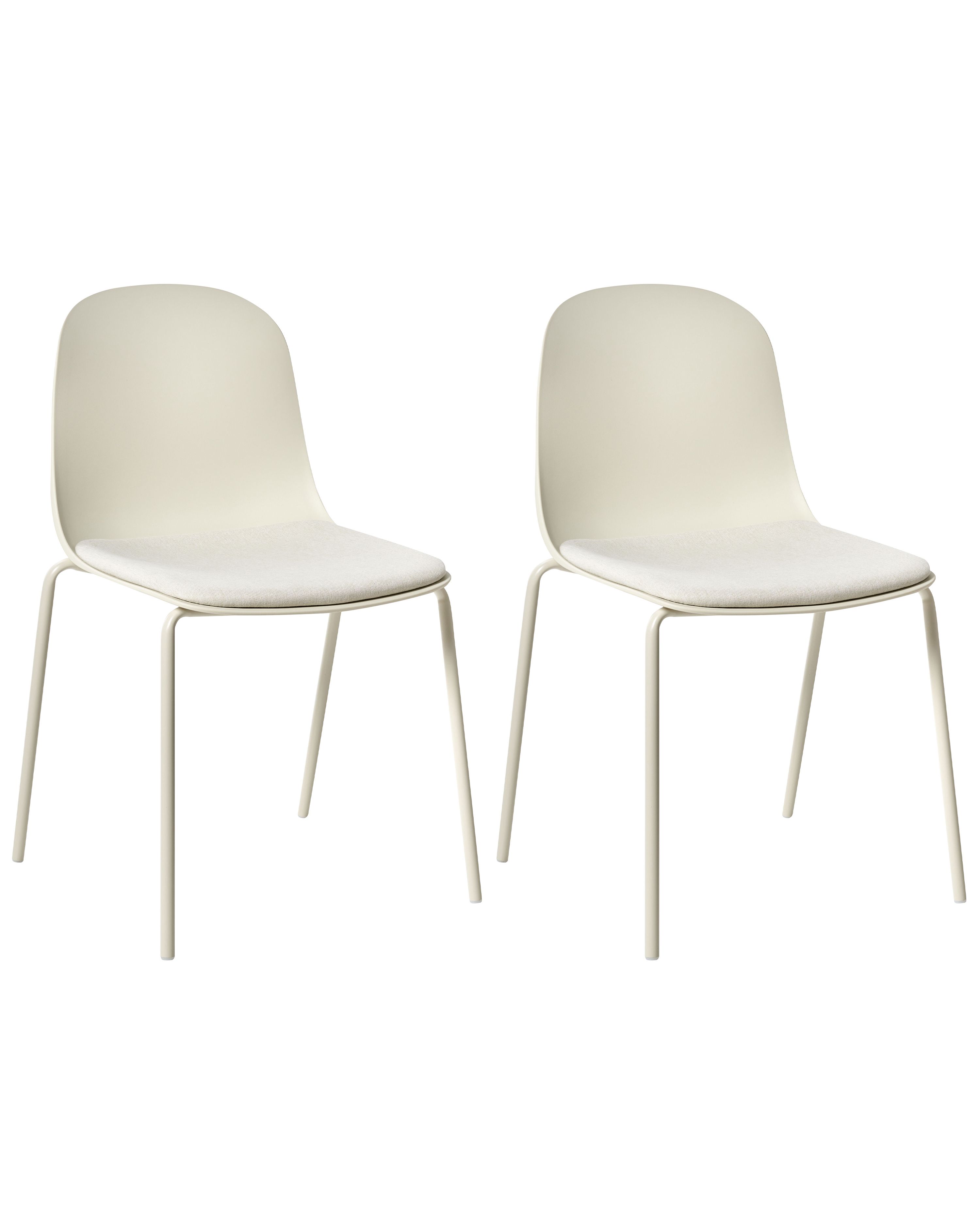 Set of 2 Conference Chairs DORR Light Beige