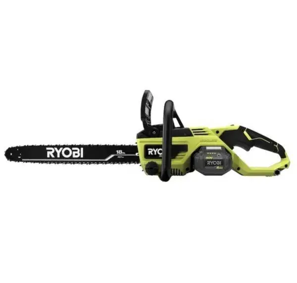 RYOBI 40V 18-Inch Cordless Chainsaw Kit With Battery And Charger - Green - Image 3 RYOBI 40V 18-Inch Cordless Chainsaw Kit With Battery And Charger - Green - Image 3