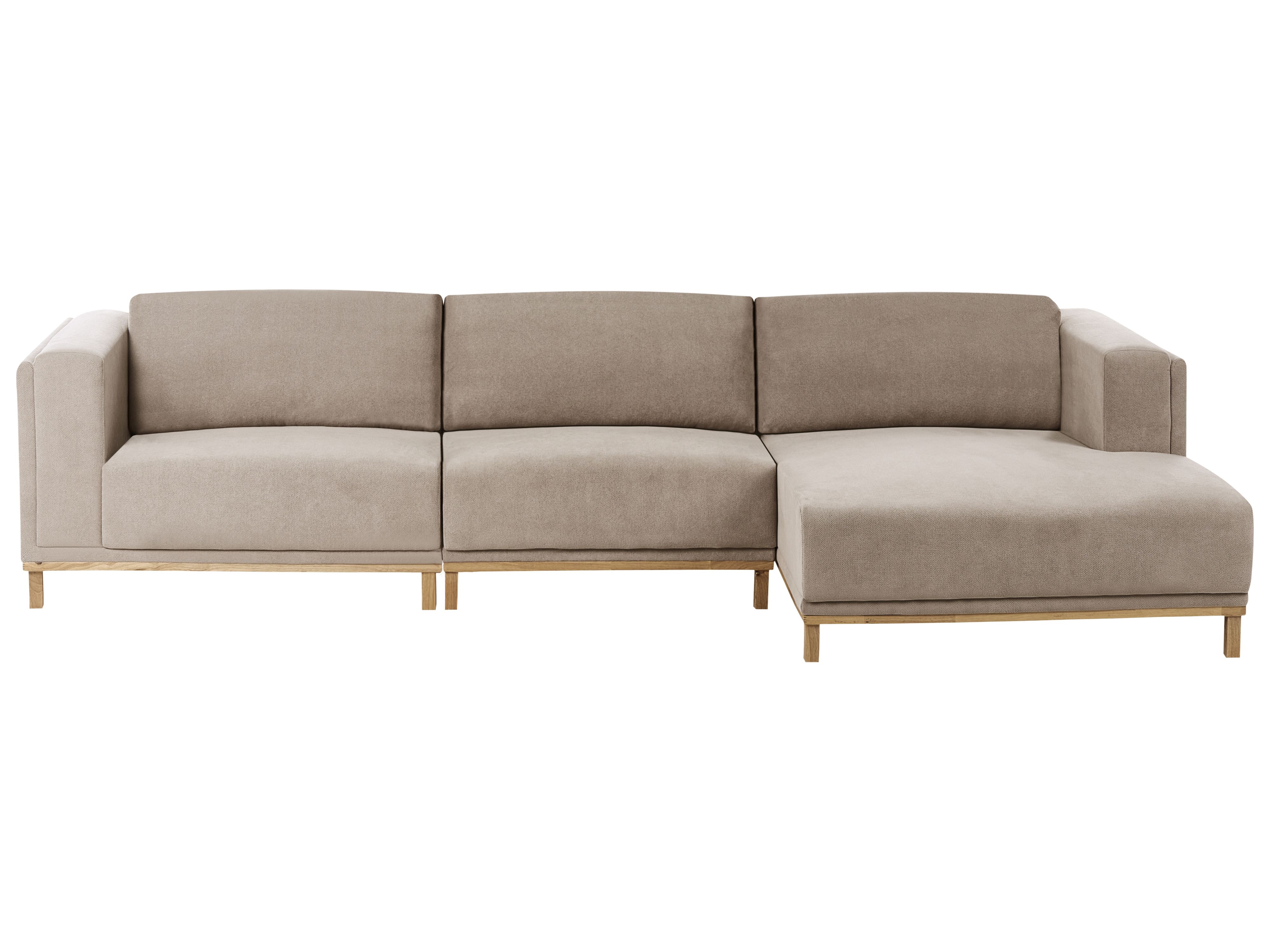 Corner Sofa 5 Seater VENG Fabric Taupe Left Hand