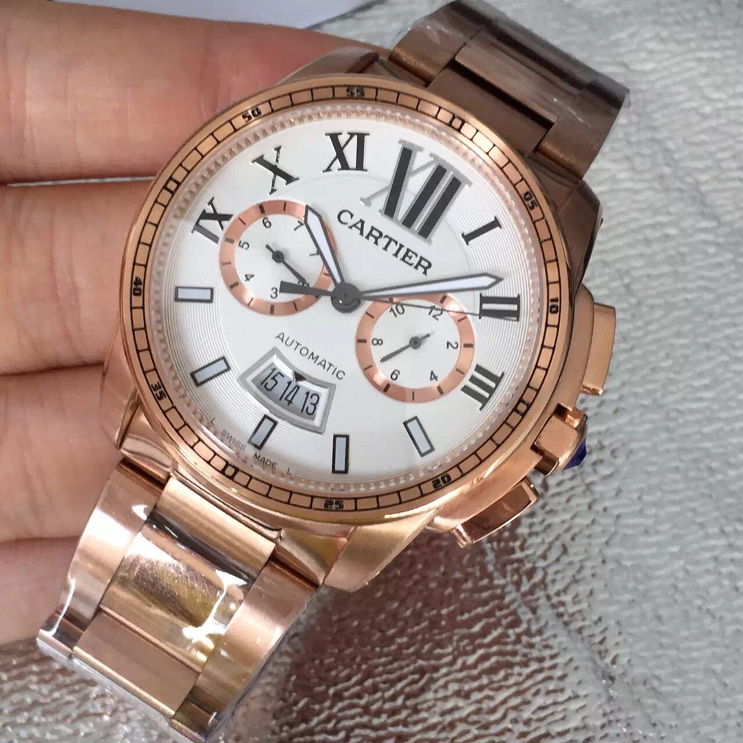 Cartier Calibre Chronograph Men's Watch(1:1 replica) - Elite Watch Atelier