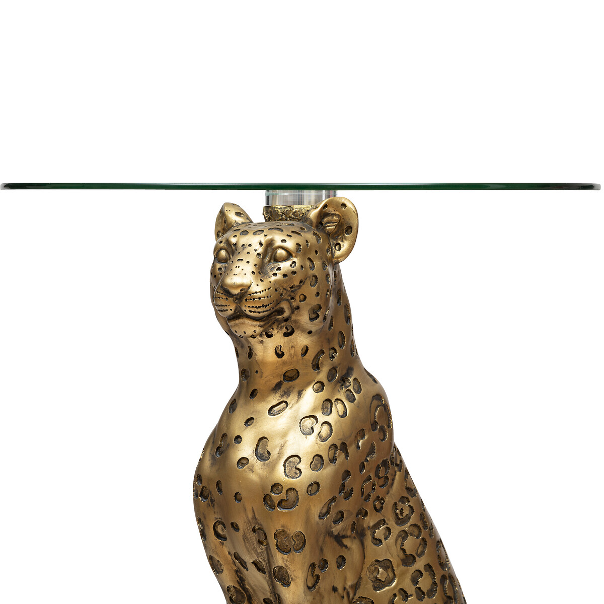Coffee table "Leopard" Gold, D.40 cm