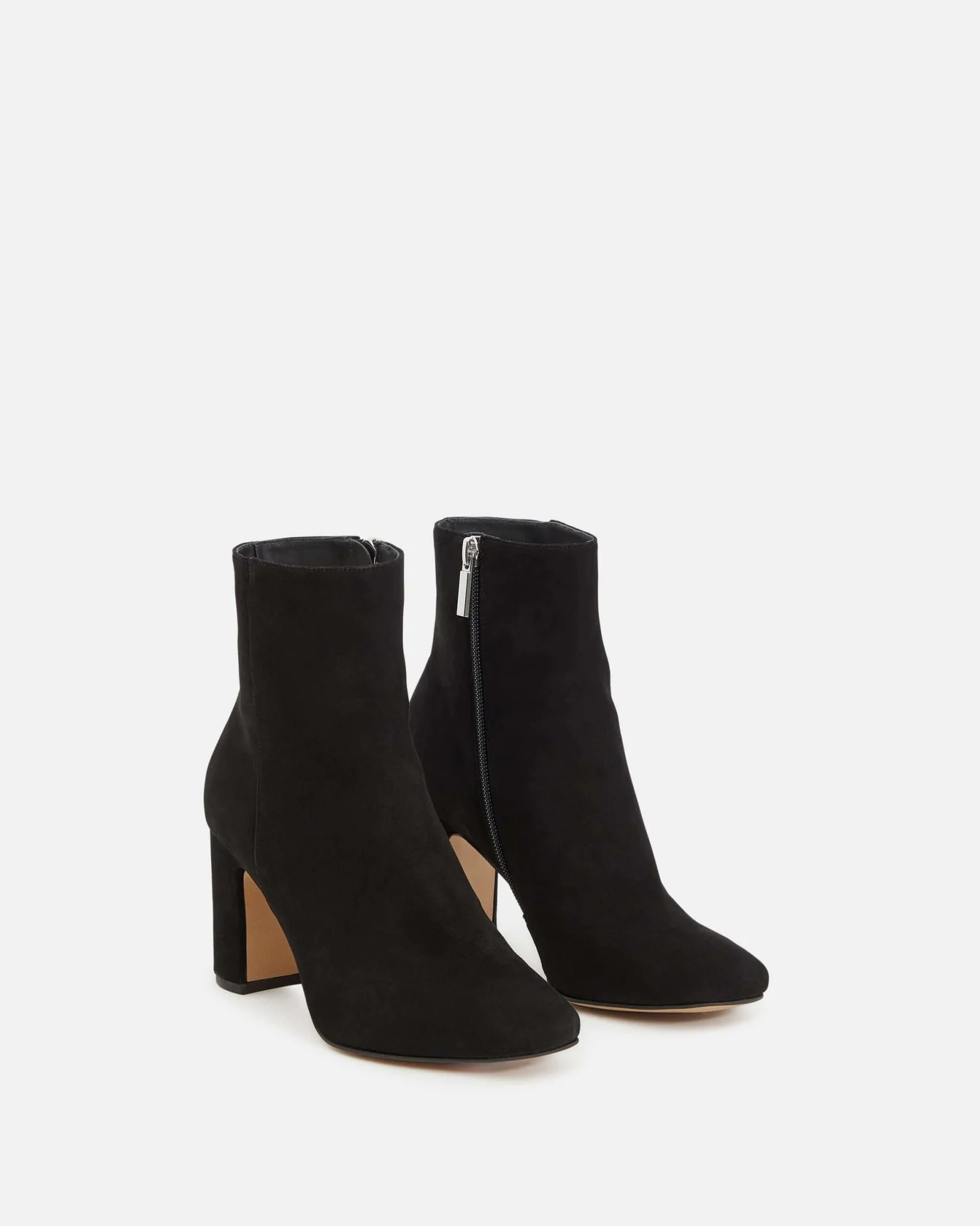 BOTTINES ANGELIQ/VEL - En cuir velours noir à talons