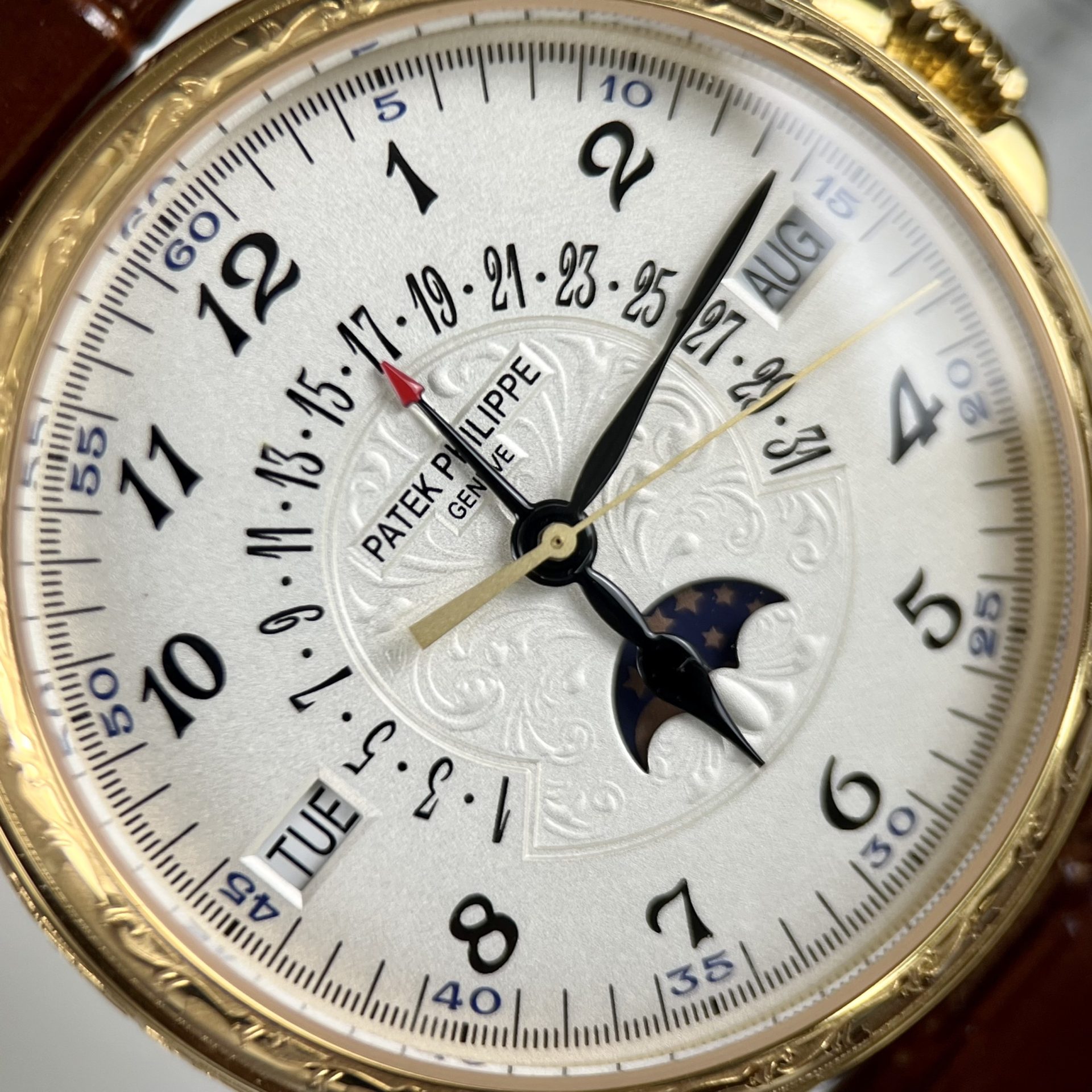 Patek Philippe Replica Watch Grand Complications 5160R Leather Strap 38mm - Top club