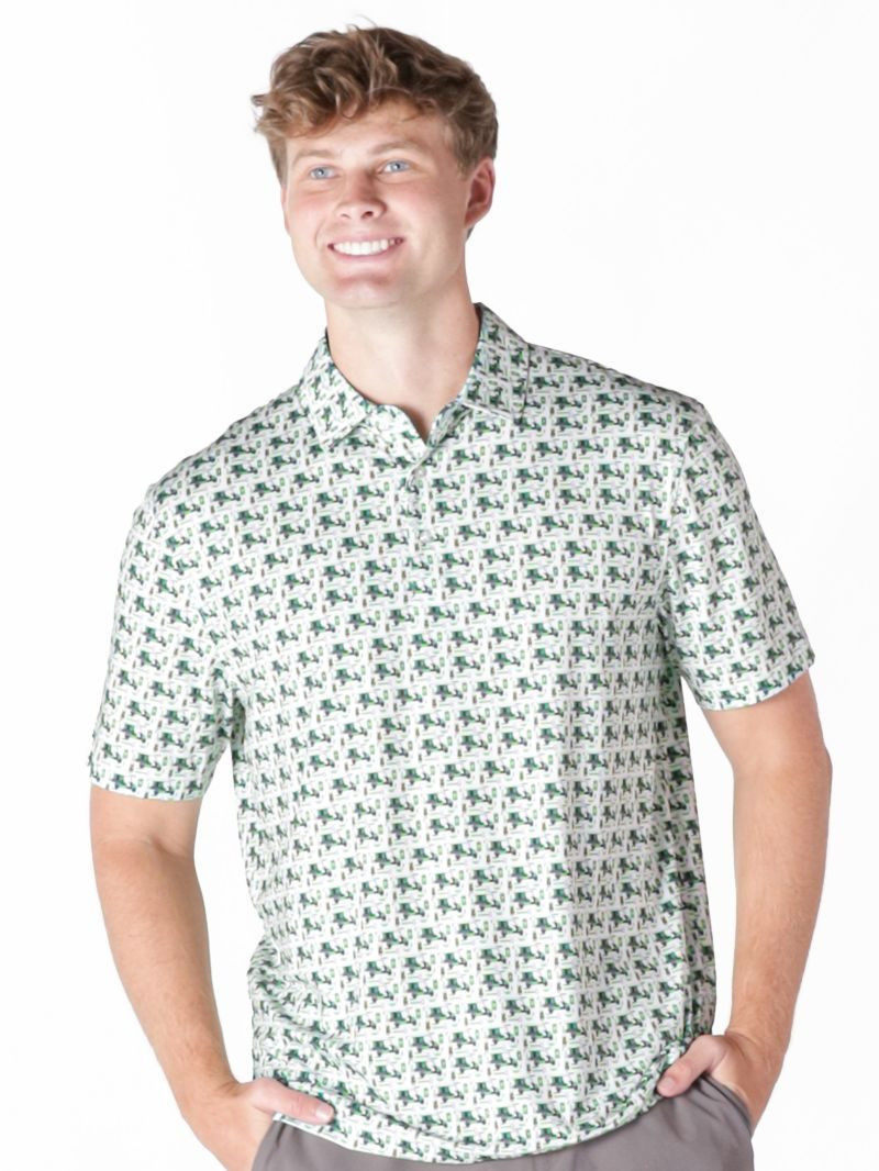 0126-MN-POLO-WTRDUDE-GREEN - Simply Southern Outlet
