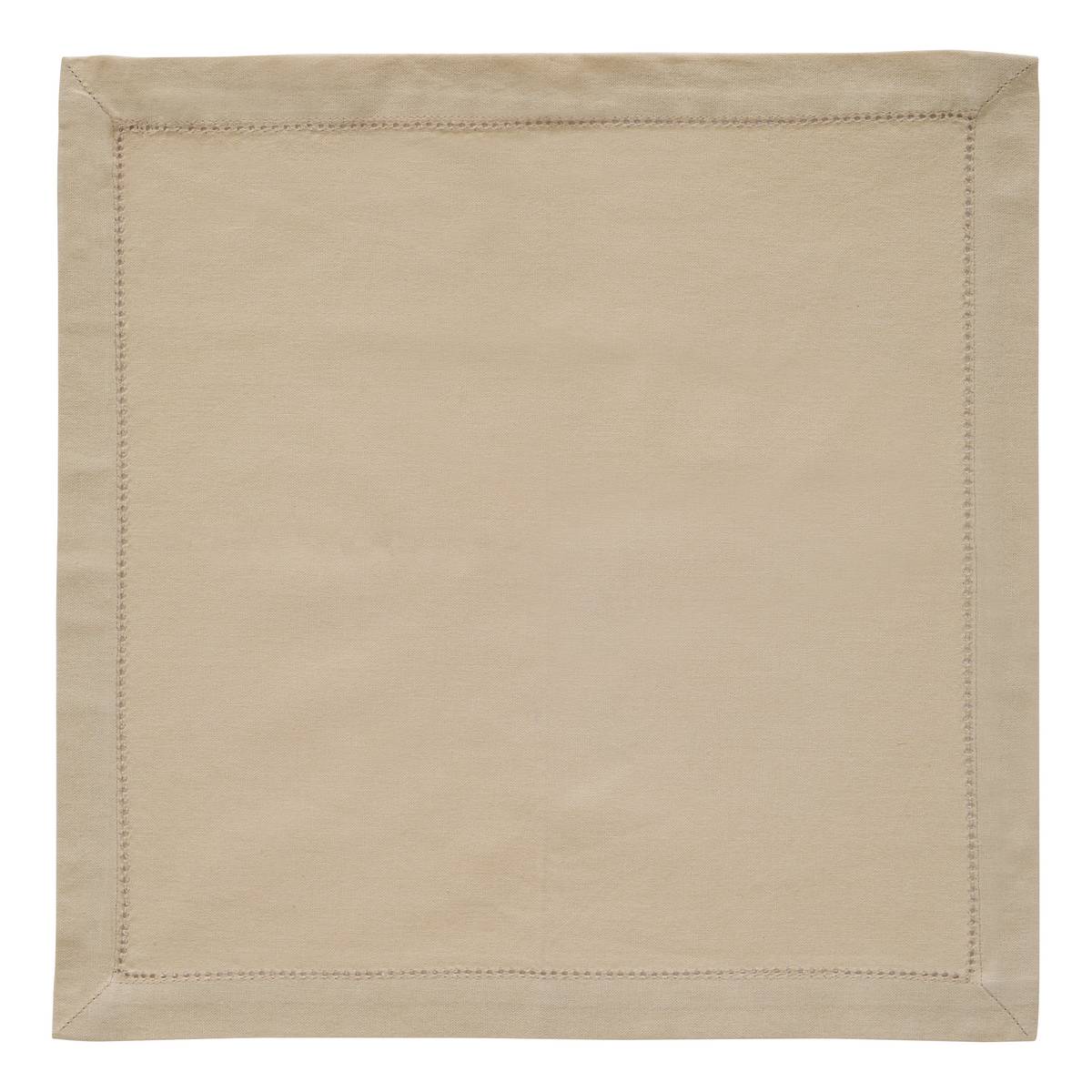 Set of 4 "Jane" napkins Beige linen, 170 g/m2, 40x40 cm