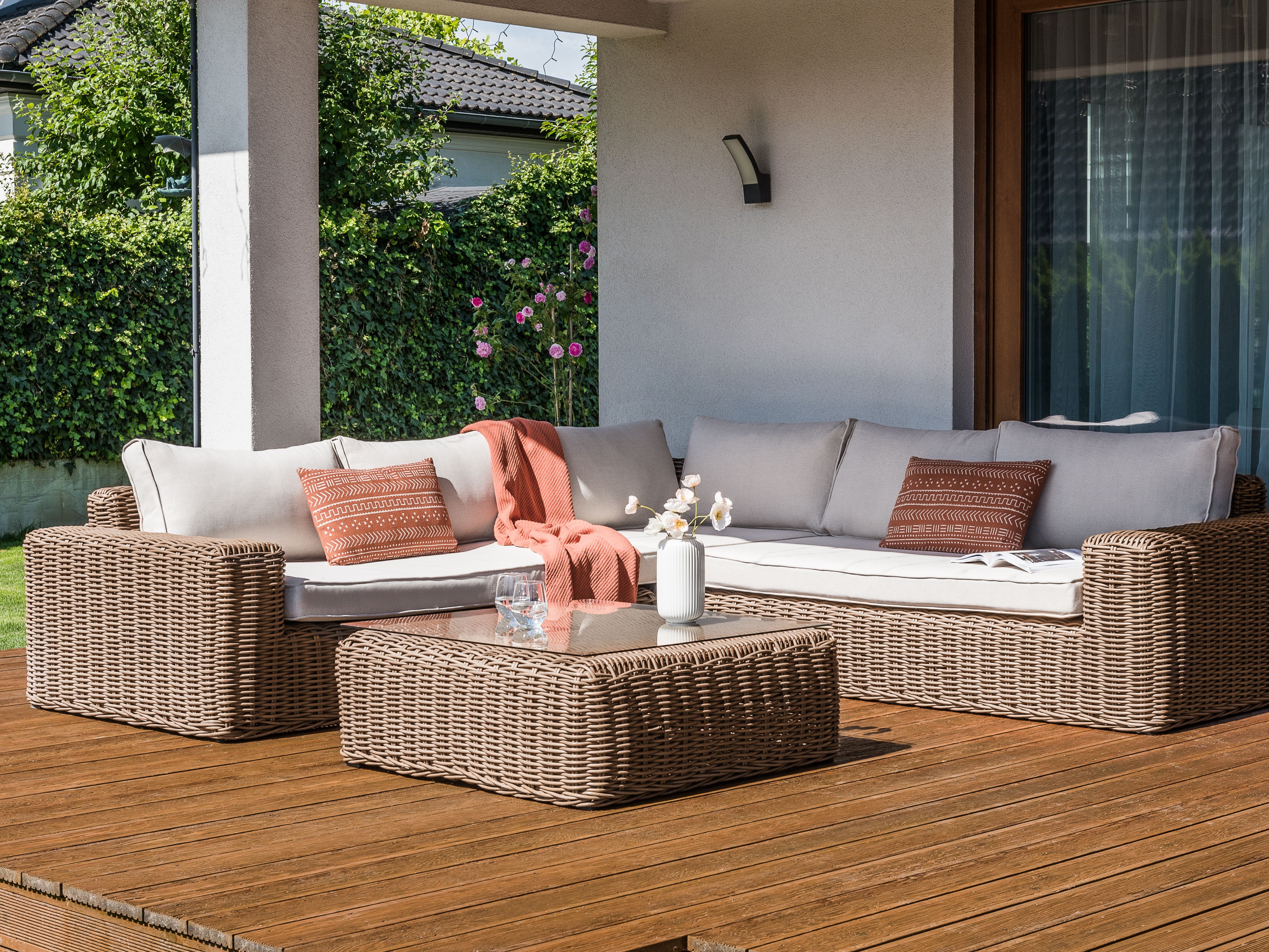 Outdoor Cushion Cover Set PALERMO Off-White