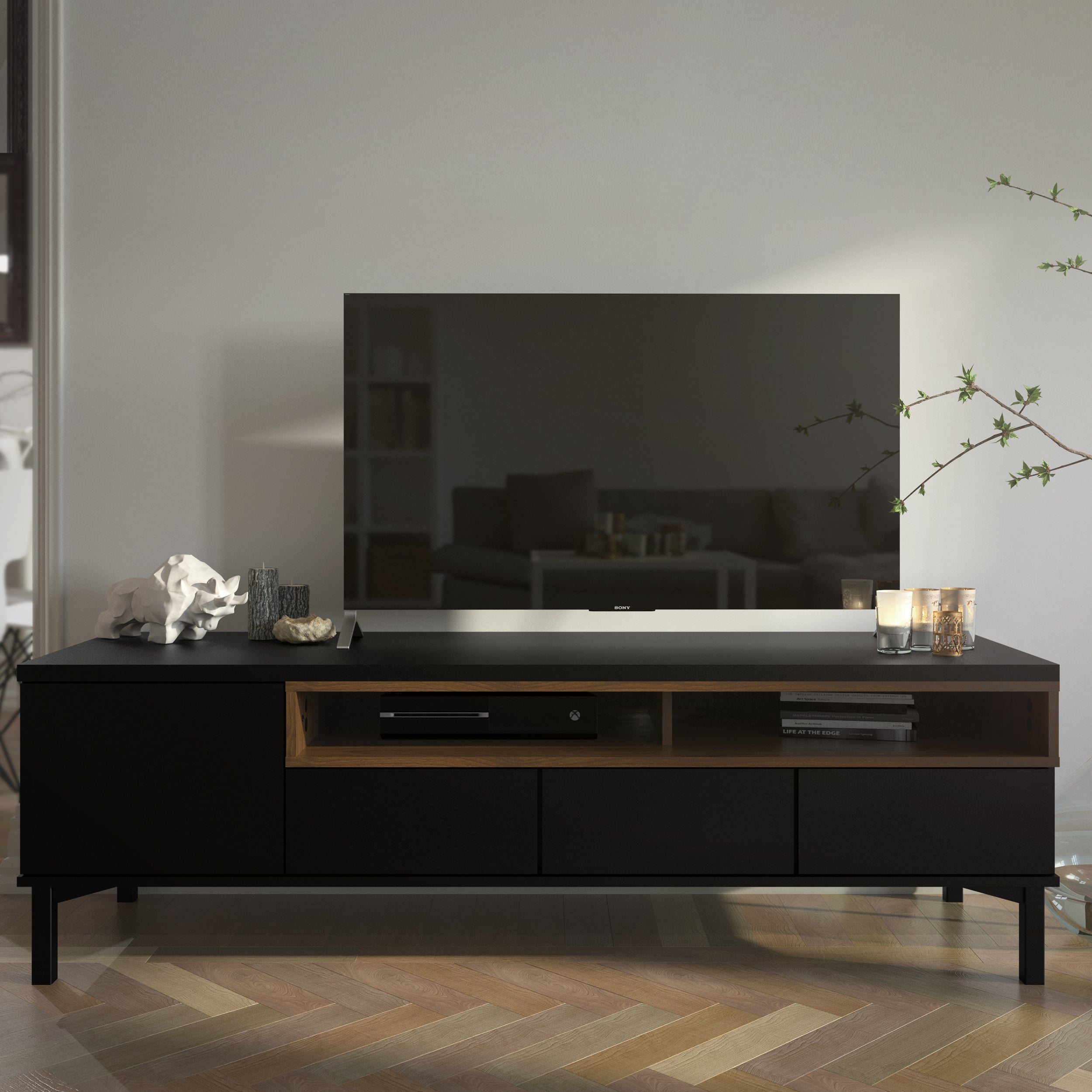 Blokker basic Nook Tv-meubel - Zwart