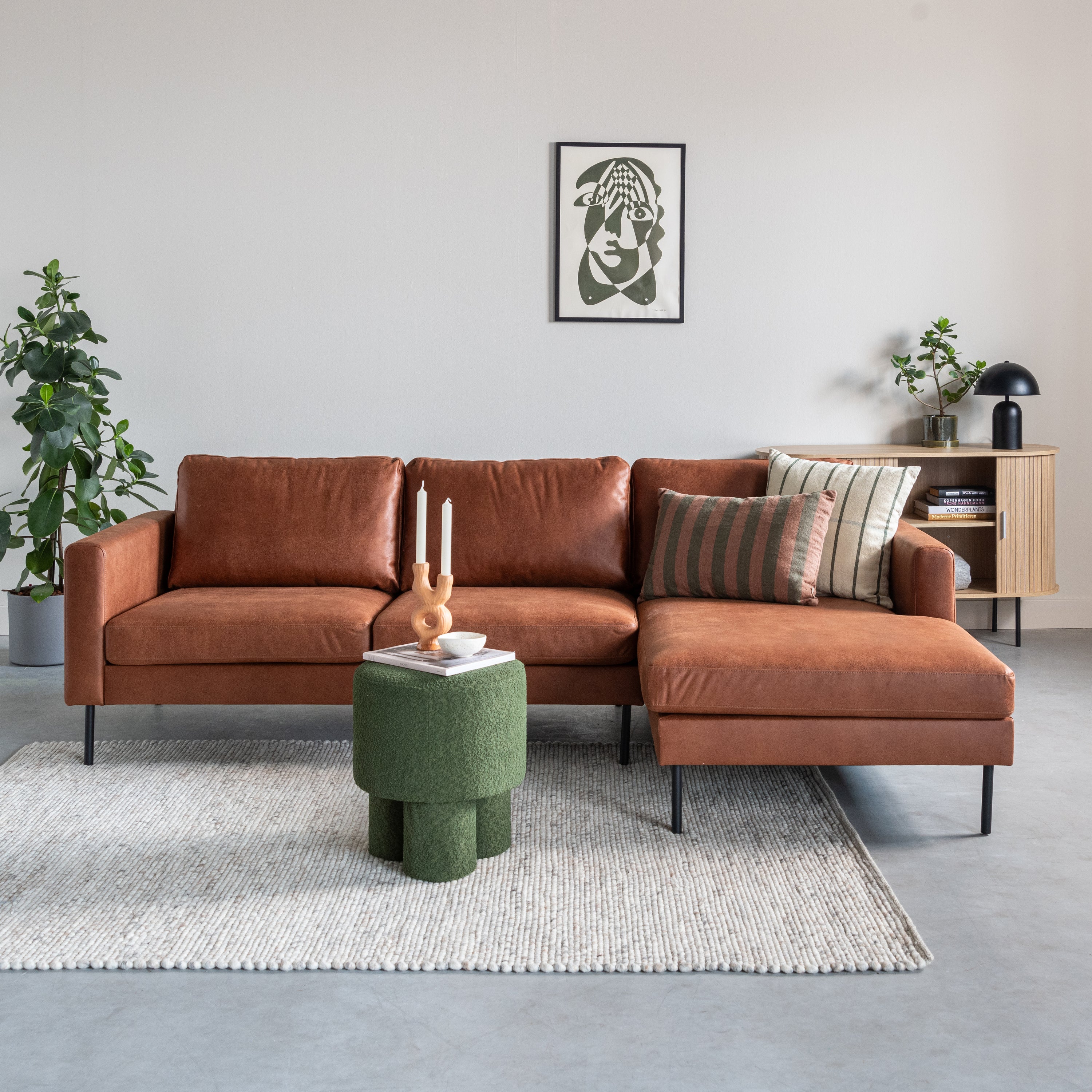 Blokker Dots Wollen Vloerkleed 200 x 300 cm - Kiezel